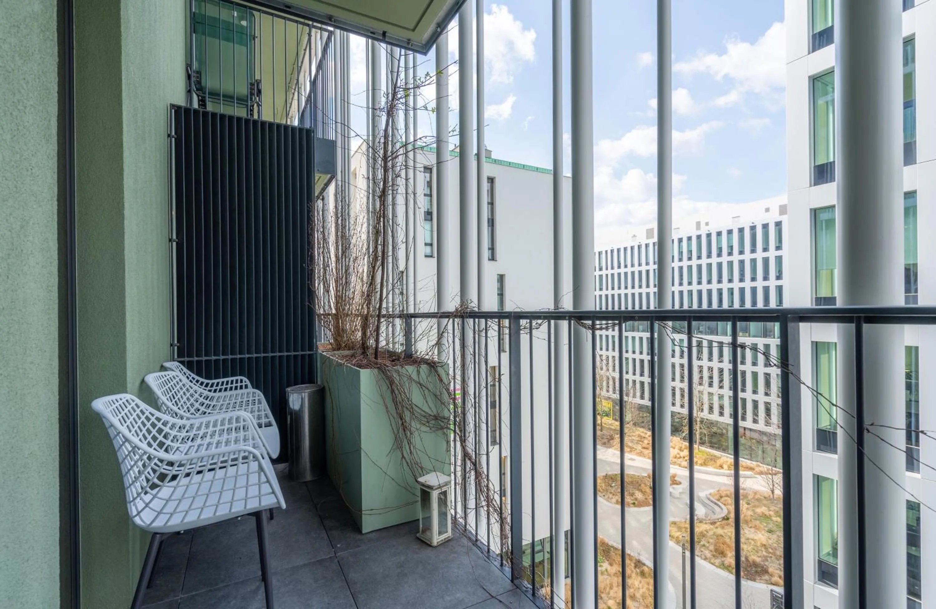 Balcony/Terrace in easy-flat Grüner Prater - Balcony Apartments near Metro