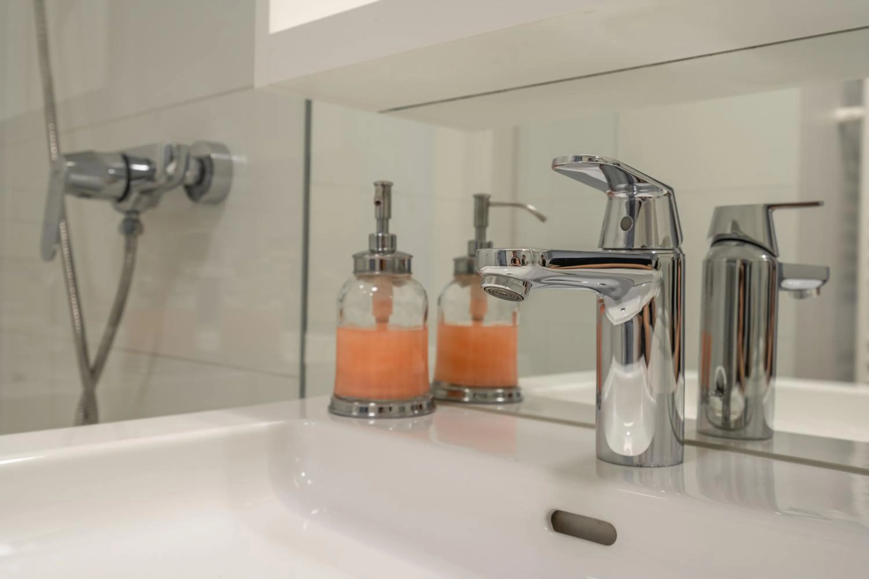 Bathroom in easy-flat Grüner Prater - Balcony Apartments near Metro