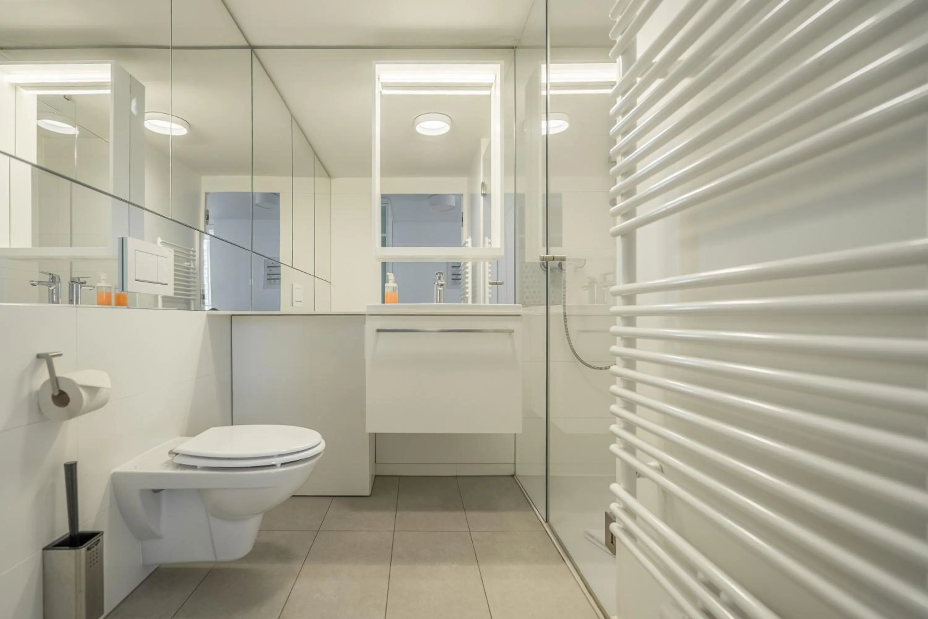 Bathroom in easy-flat Grüner Prater - Balcony Apartments near Metro