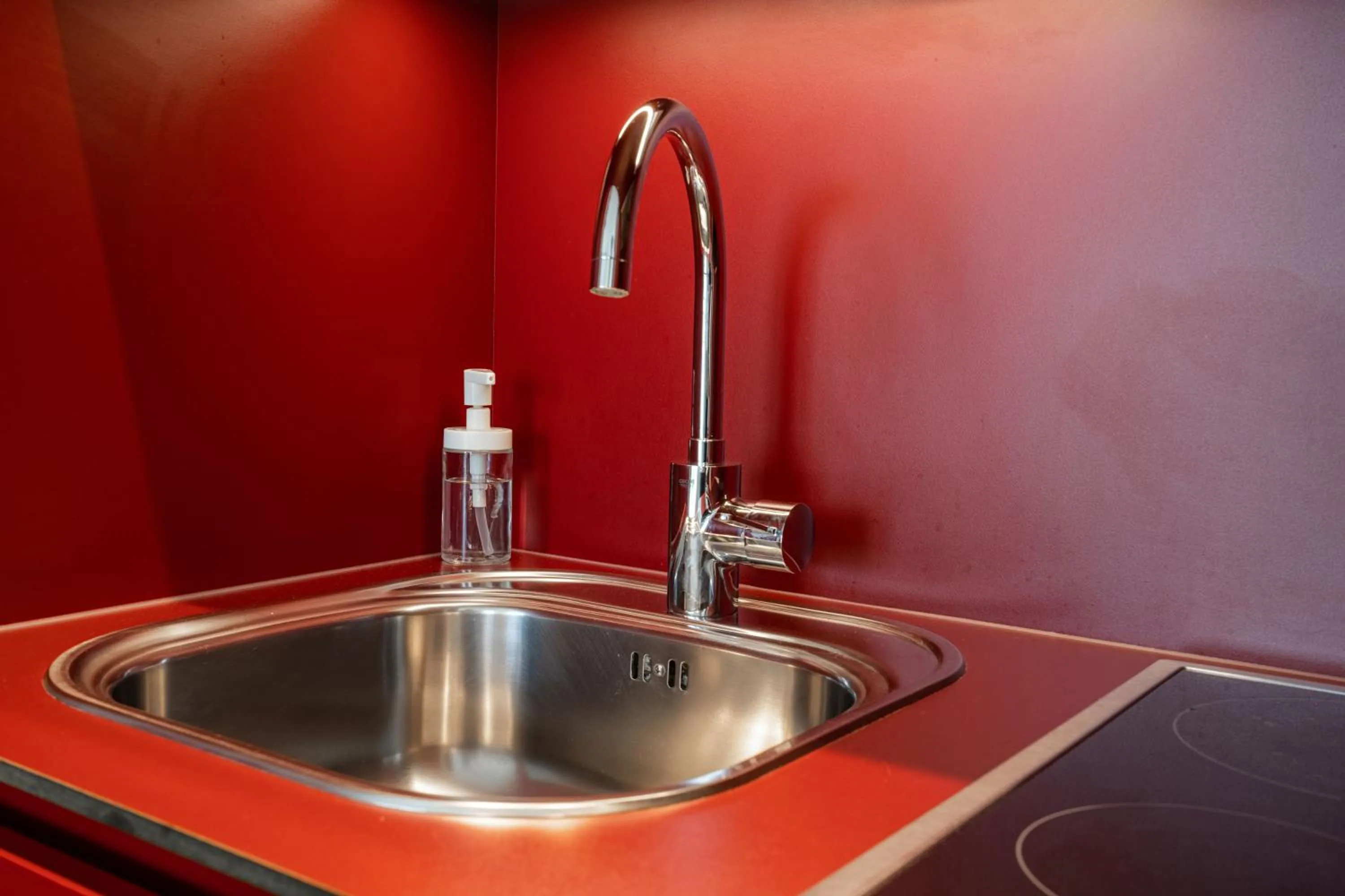 kitchen in easy-flat Grüner Prater - Balcony Apartments near Metro