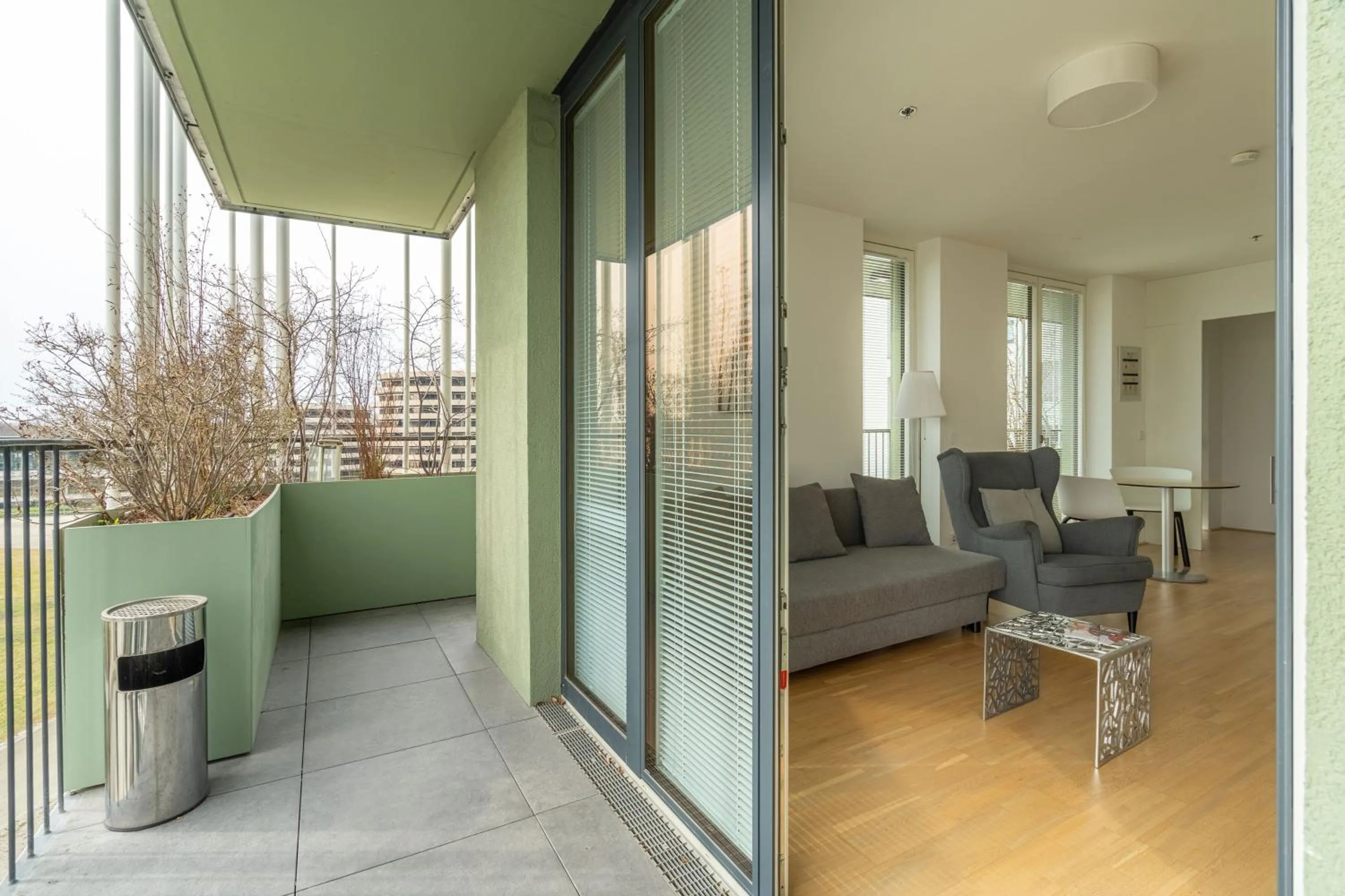 Balcony/Terrace in easy-flat Grüner Prater - Balcony Apartments near Metro