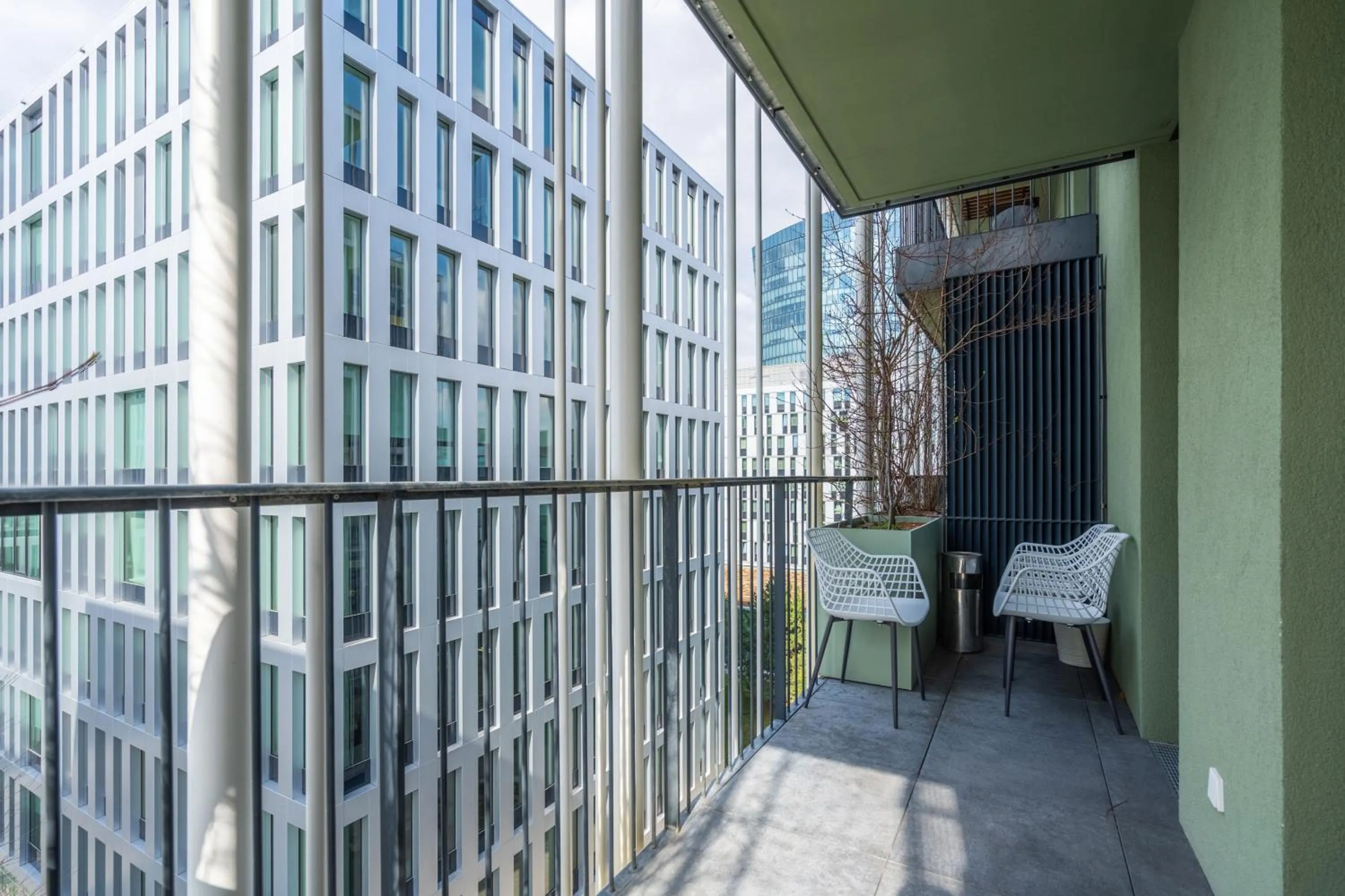 Balcony/Terrace in easy-flat Grüner Prater - Balcony Apartments near Metro