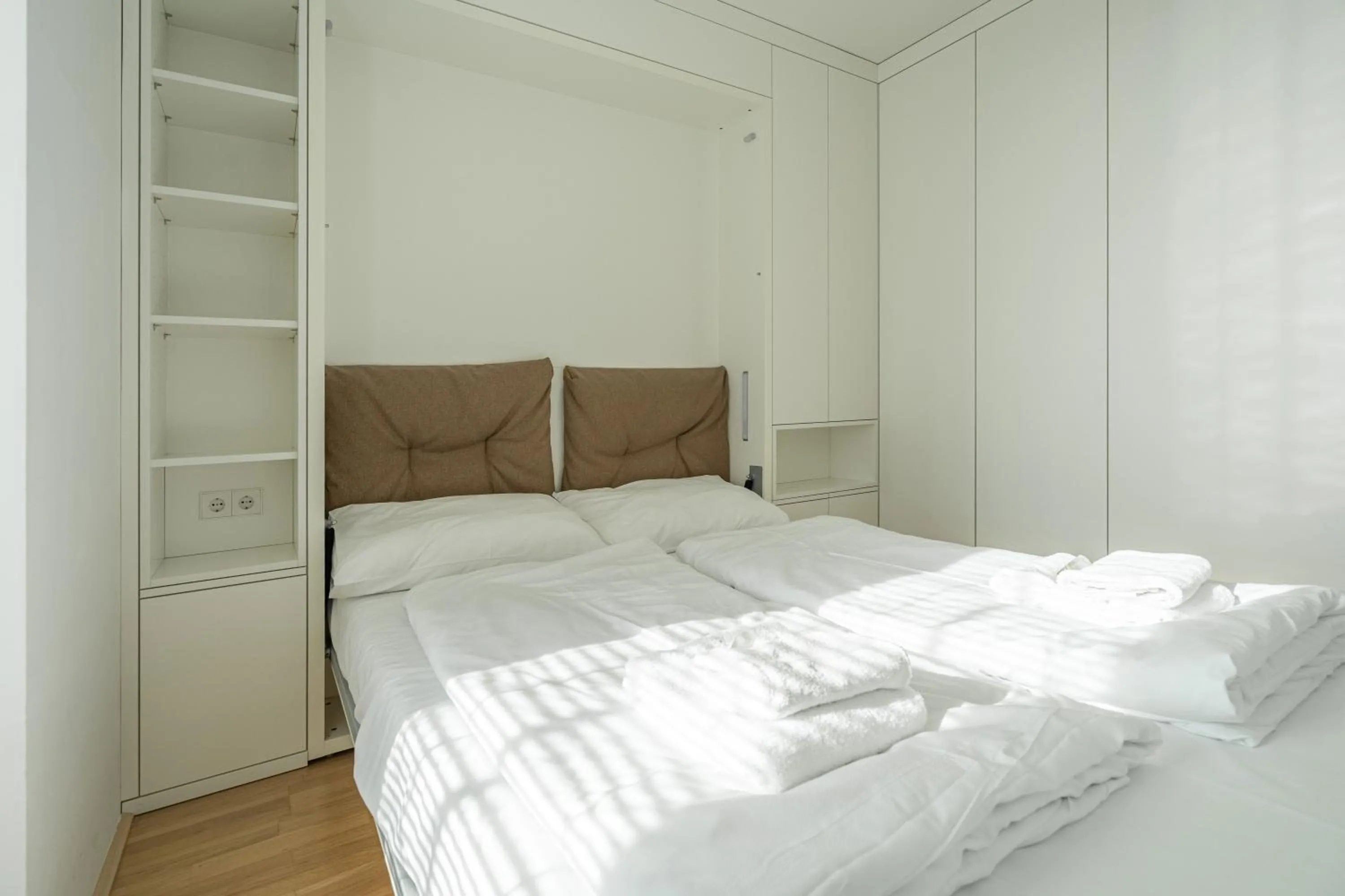 Bedroom, Bed in easy-flat Grüner Prater - Balcony Apartments near Metro