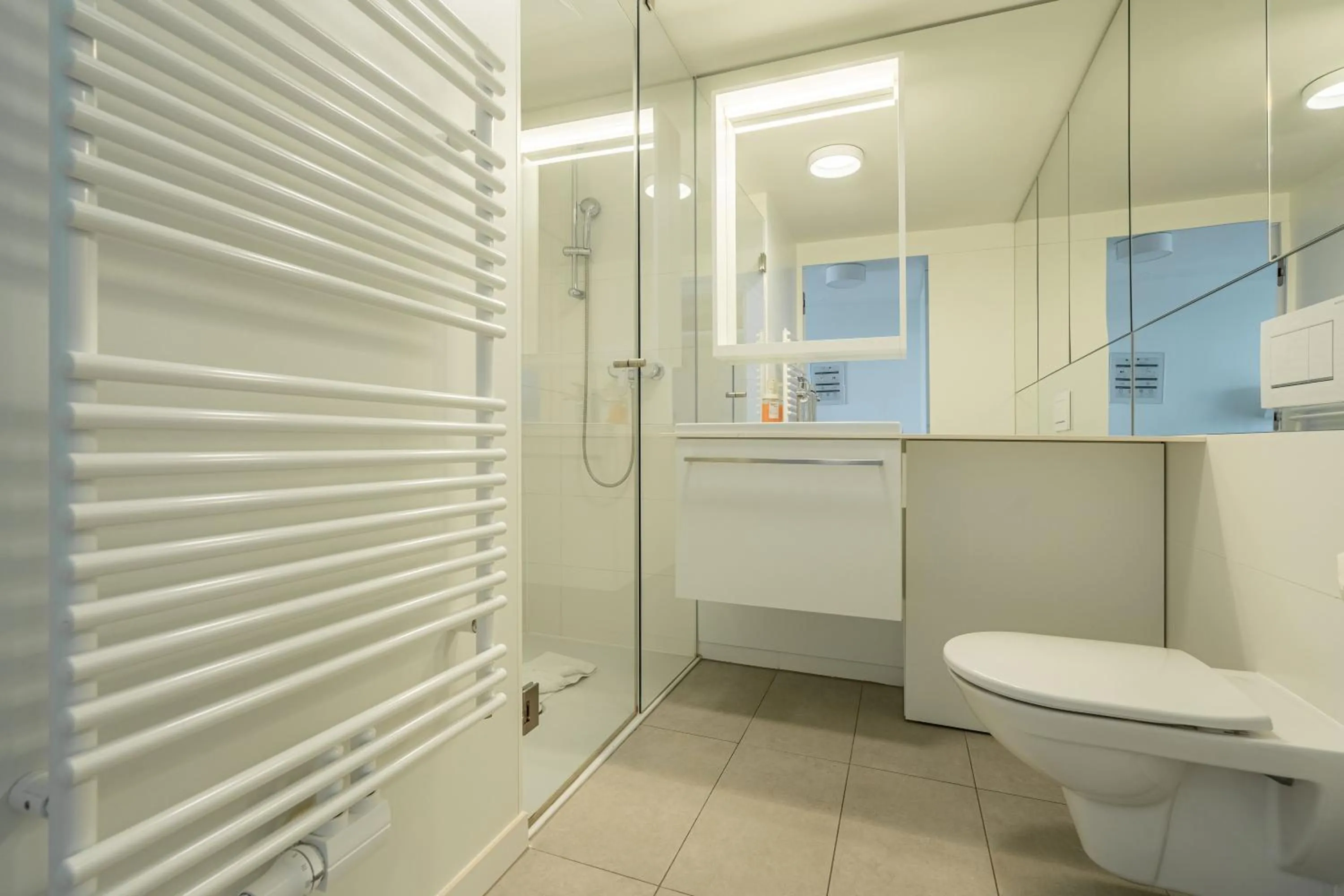 Bathroom in easy-flat Grüner Prater - Balcony Apartments near Metro