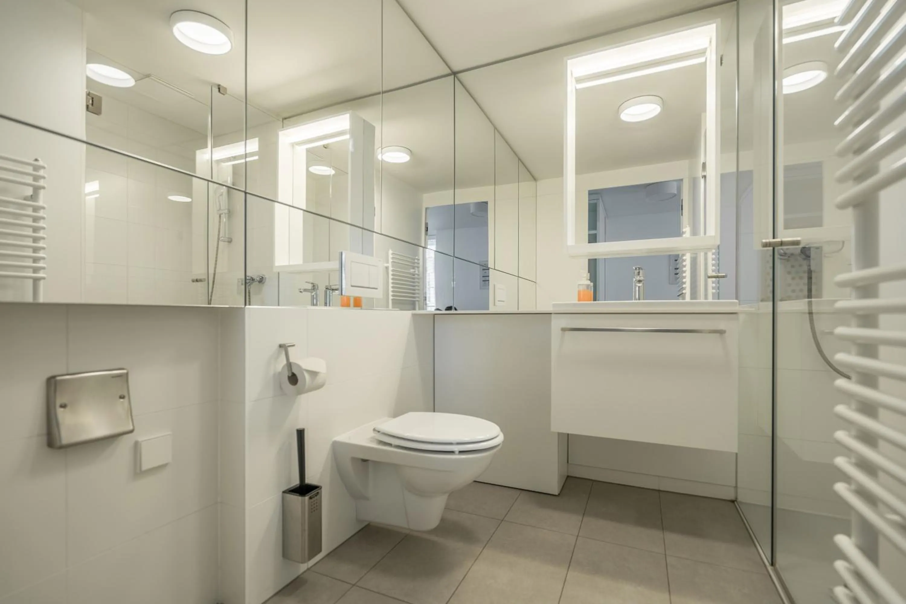 Bathroom in easy-flat Grüner Prater - Balcony Apartments near Metro