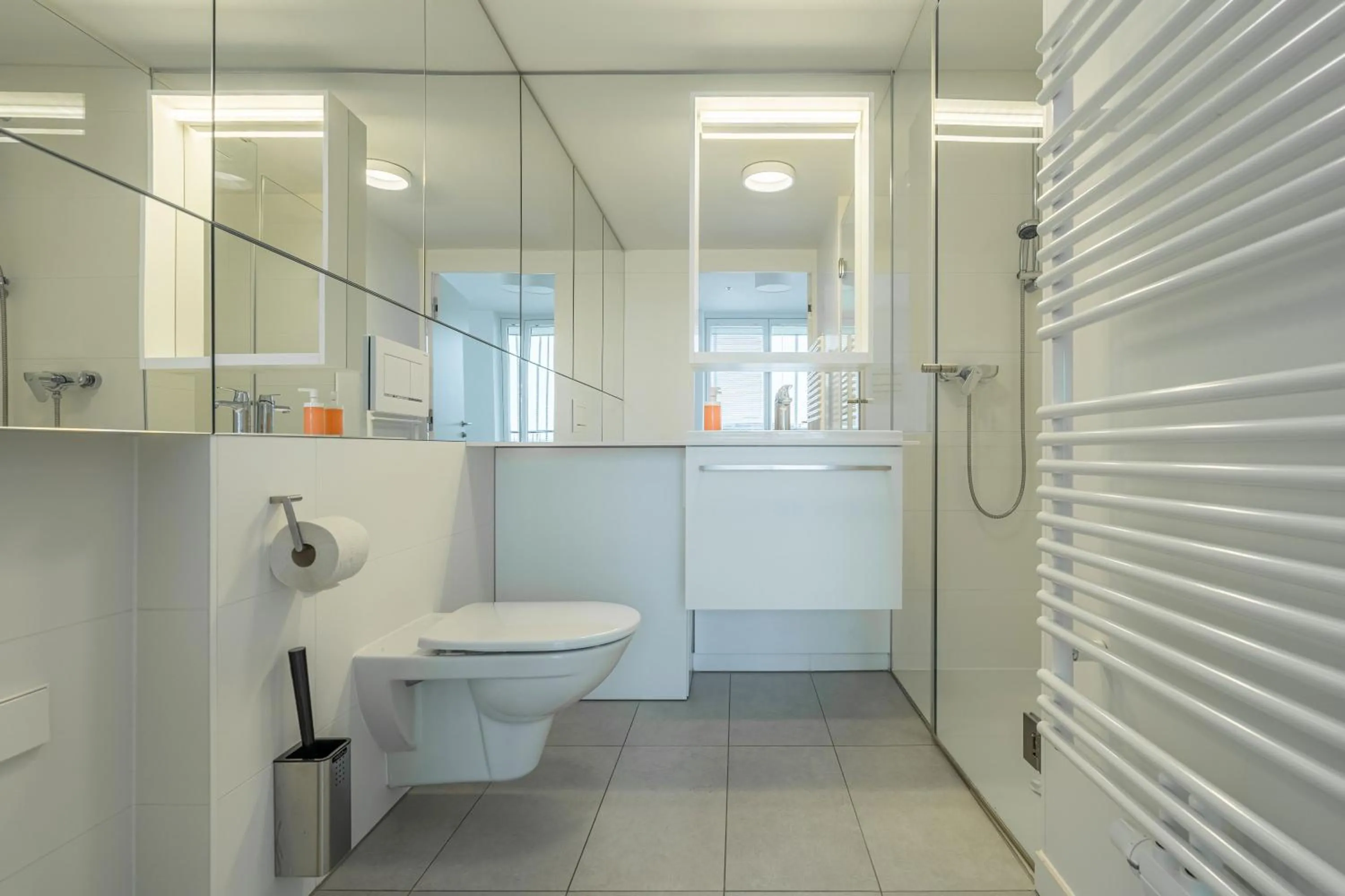 Bathroom in easy-flat Grüner Prater - Balcony Apartments near Metro