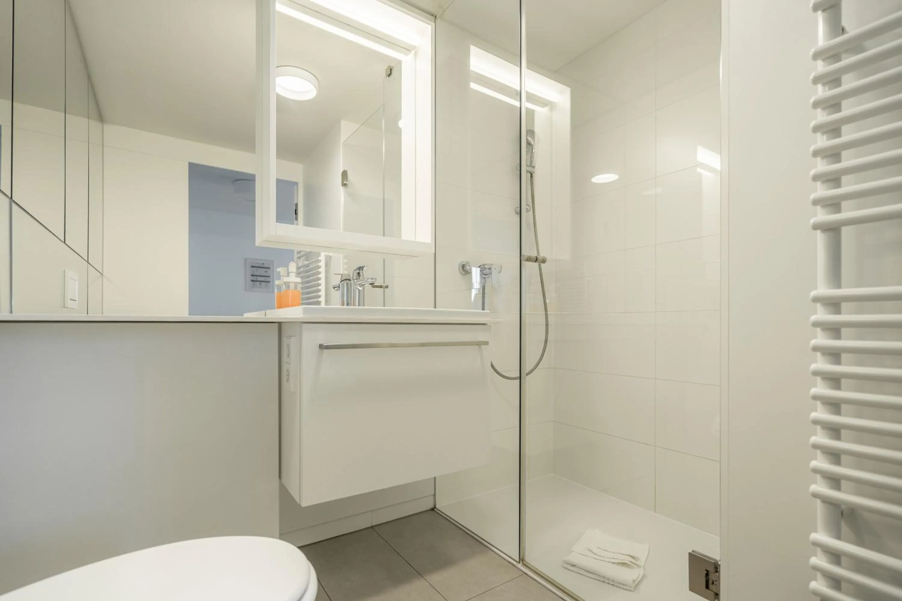 Bathroom in easy-flat Grüner Prater - Balcony Apartments near Metro