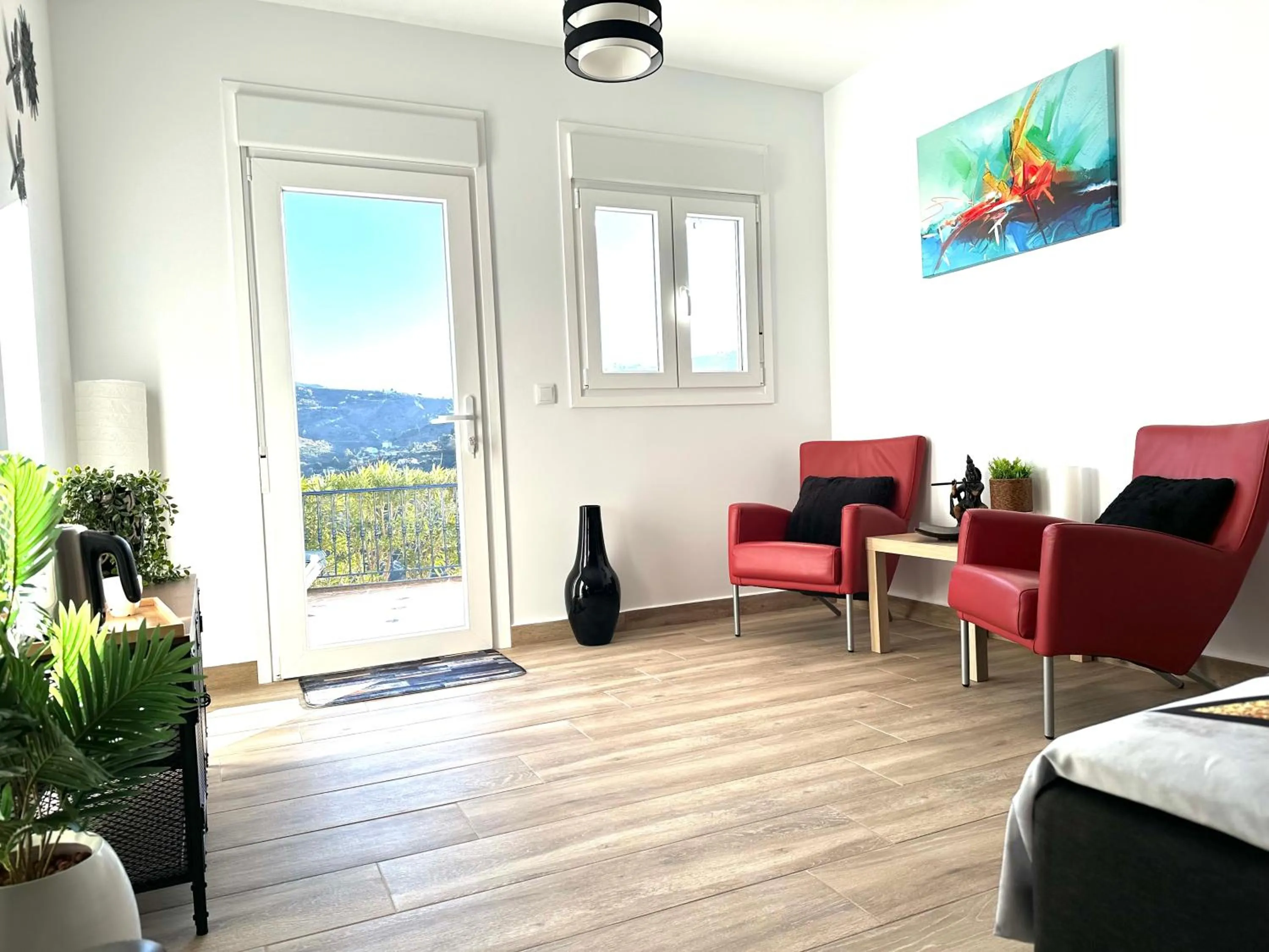 Seating area in B&B Villa Archez