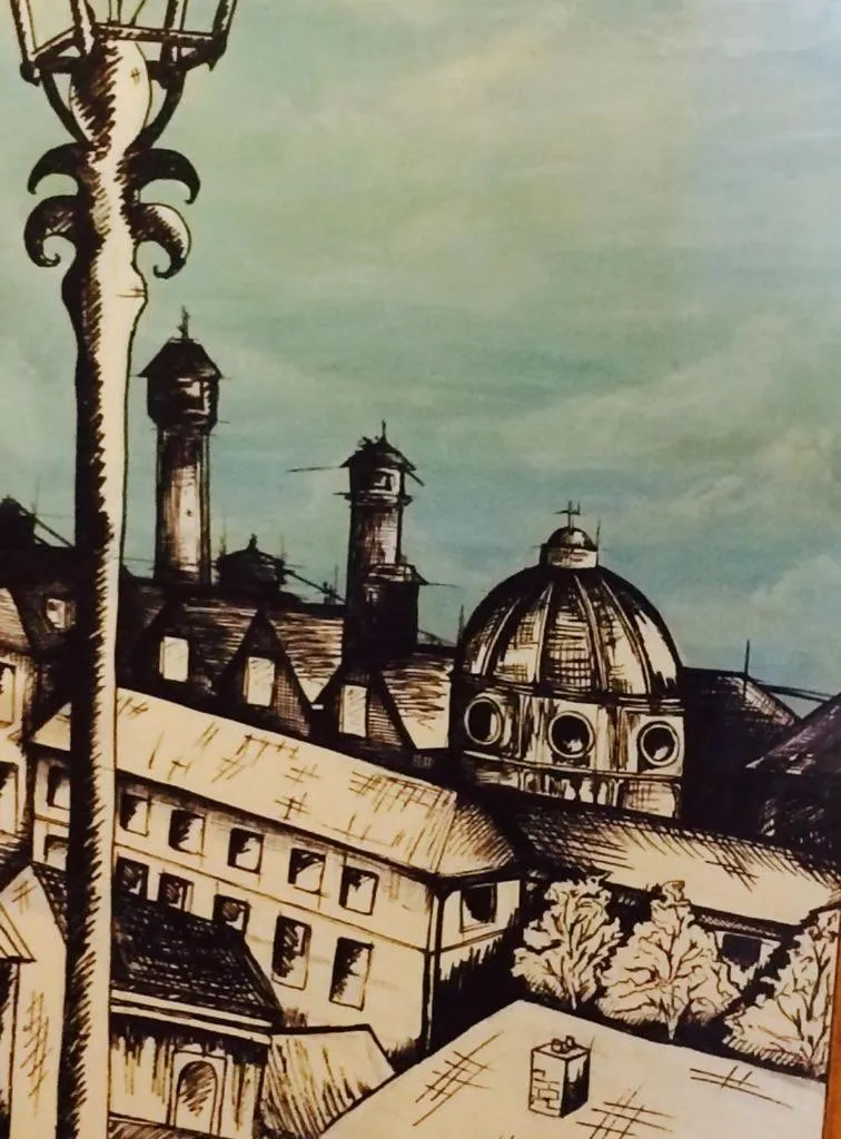 Decorative detail in Artemente Florence B&B