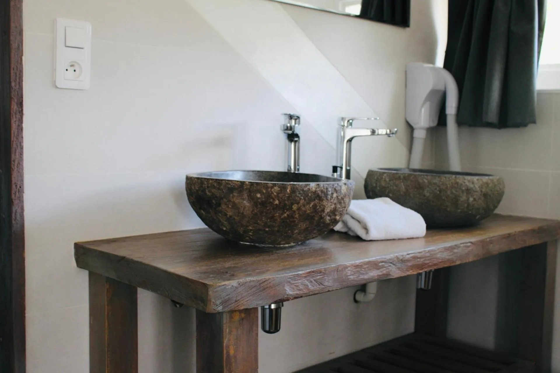 Bathroom in Logis Hôtel L'Ayguelade