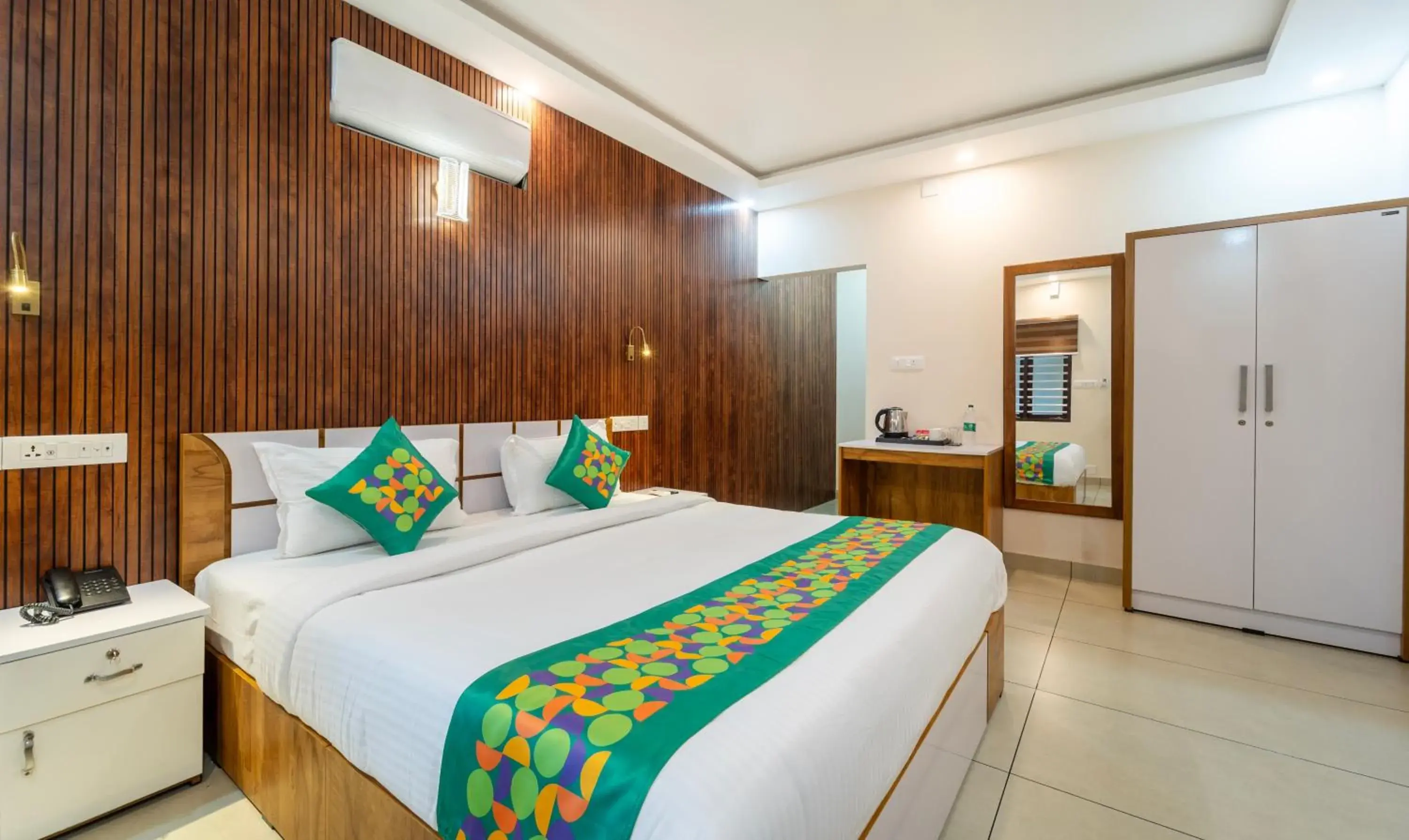 Bedroom, Bed in Treebo Thoduvas Star Plaza Cochin Airport Bedroom, Bed in Treebo Thoduvas Star Plaza Cochin Airport