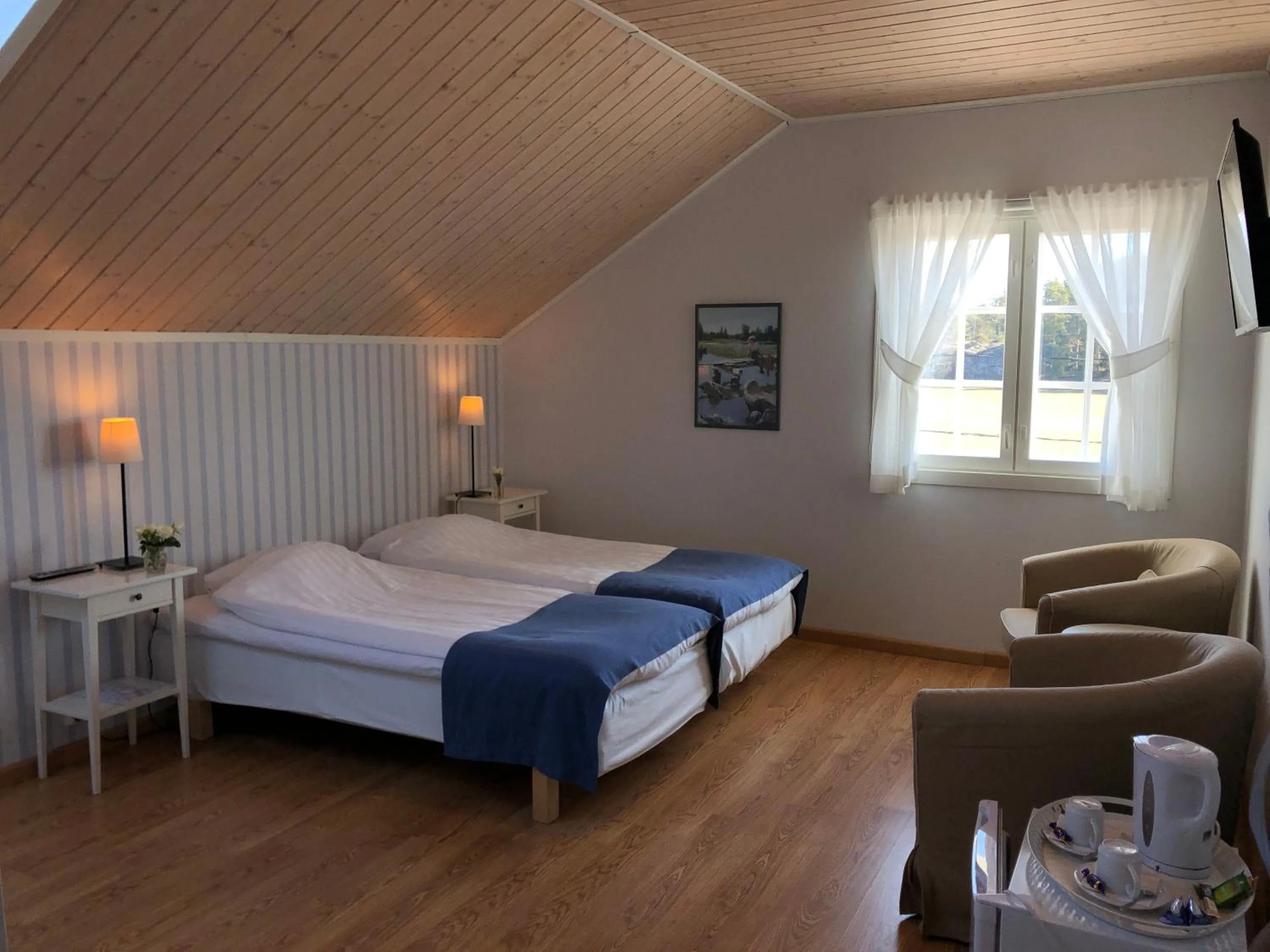 Photo of the whole room, Bed in Hotel Stallbacken Nagu