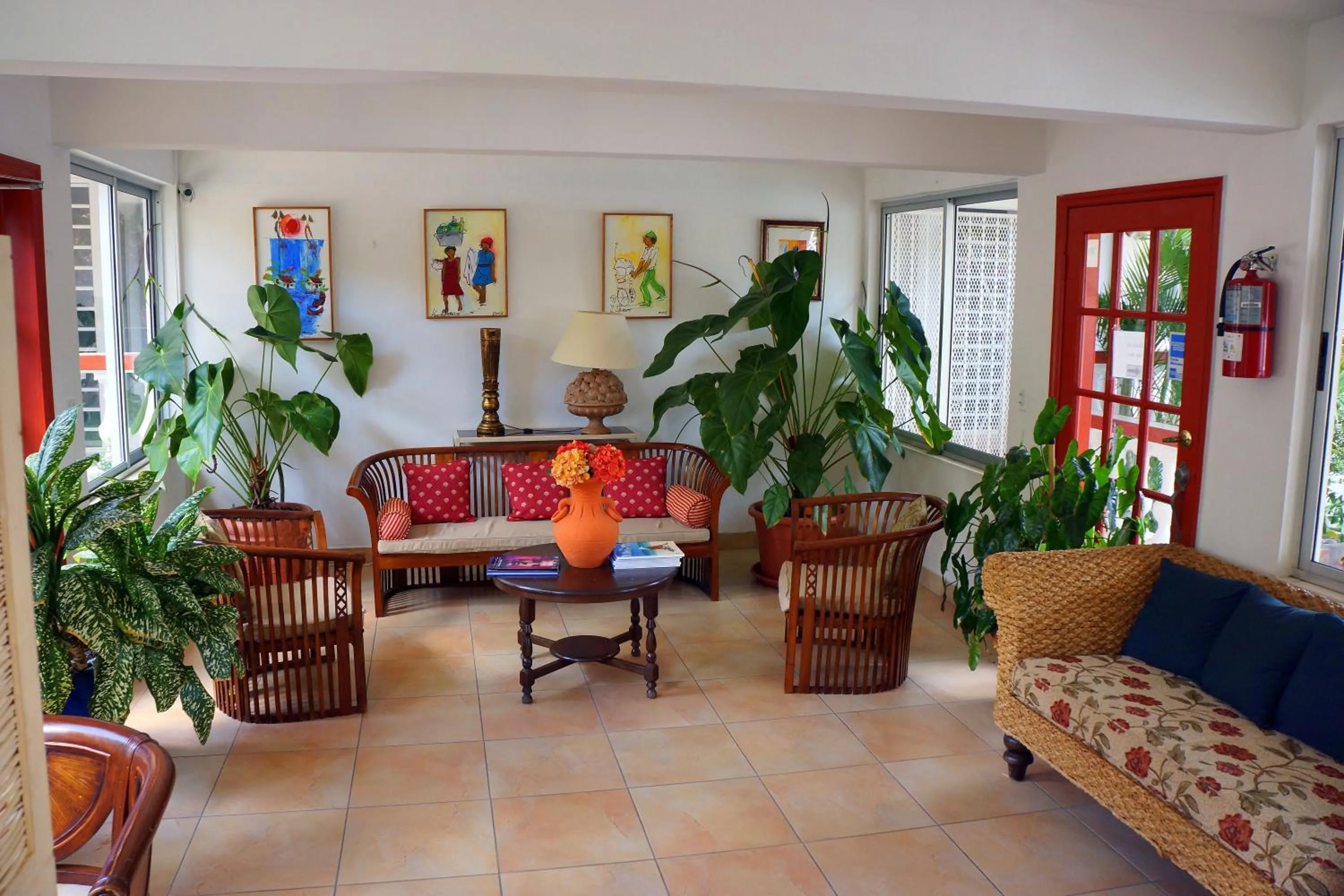 Lobby or reception in L'Esperance Hotel