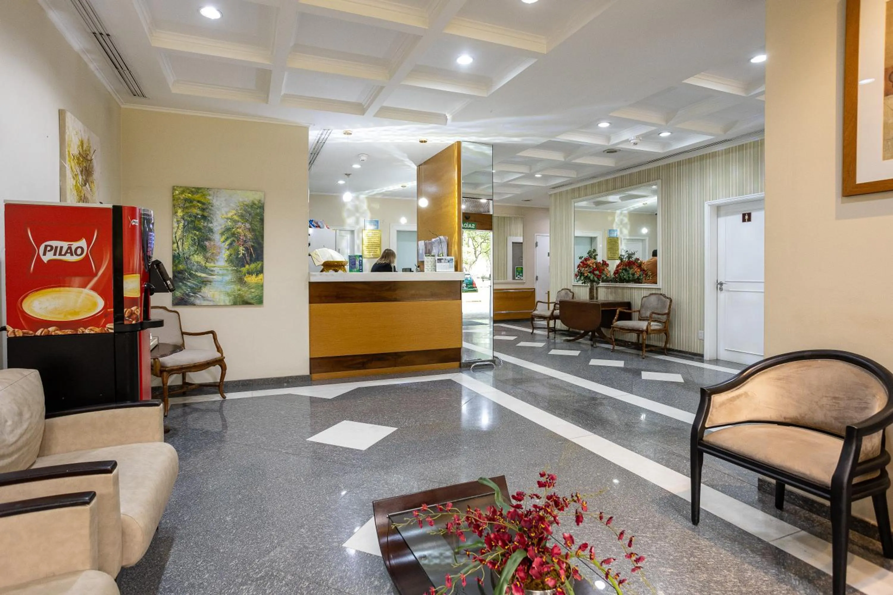 Lobby or reception in Park Tower Campinas Residence by Nacional Inn
