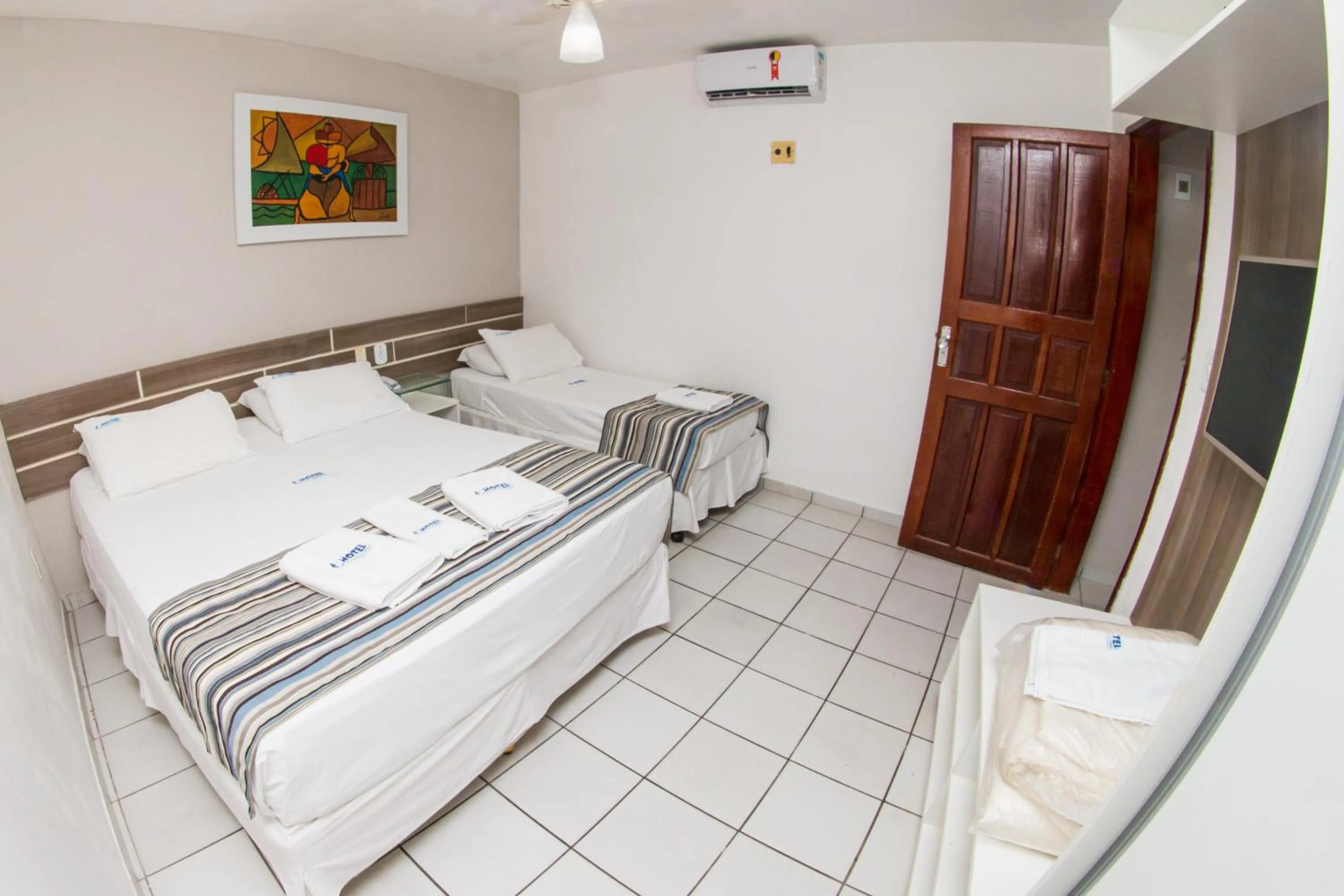 Bed in Hotel Pousada Da Sereia