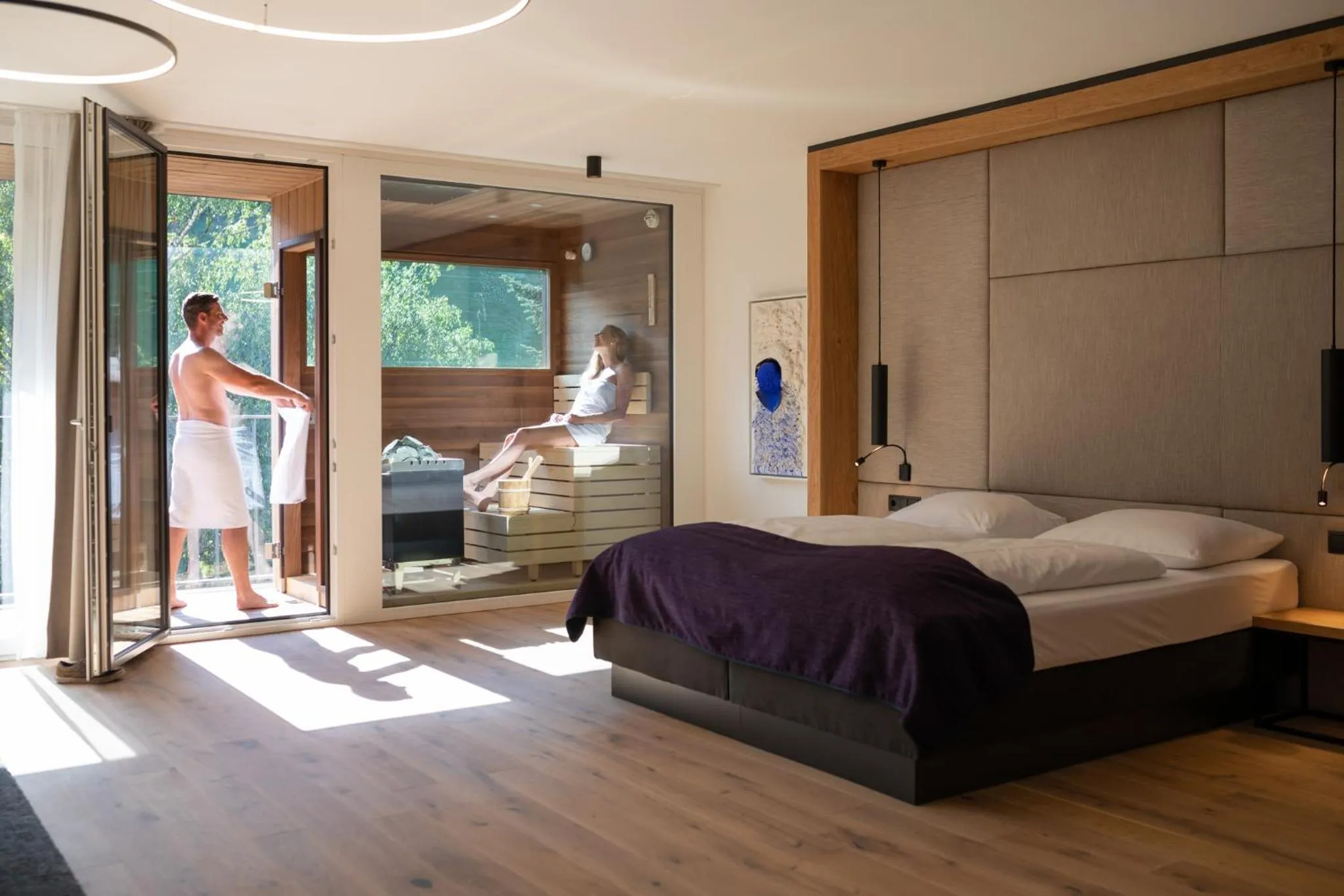 Sauna, Bed in KOSIS Sports Lifestyle Hotel