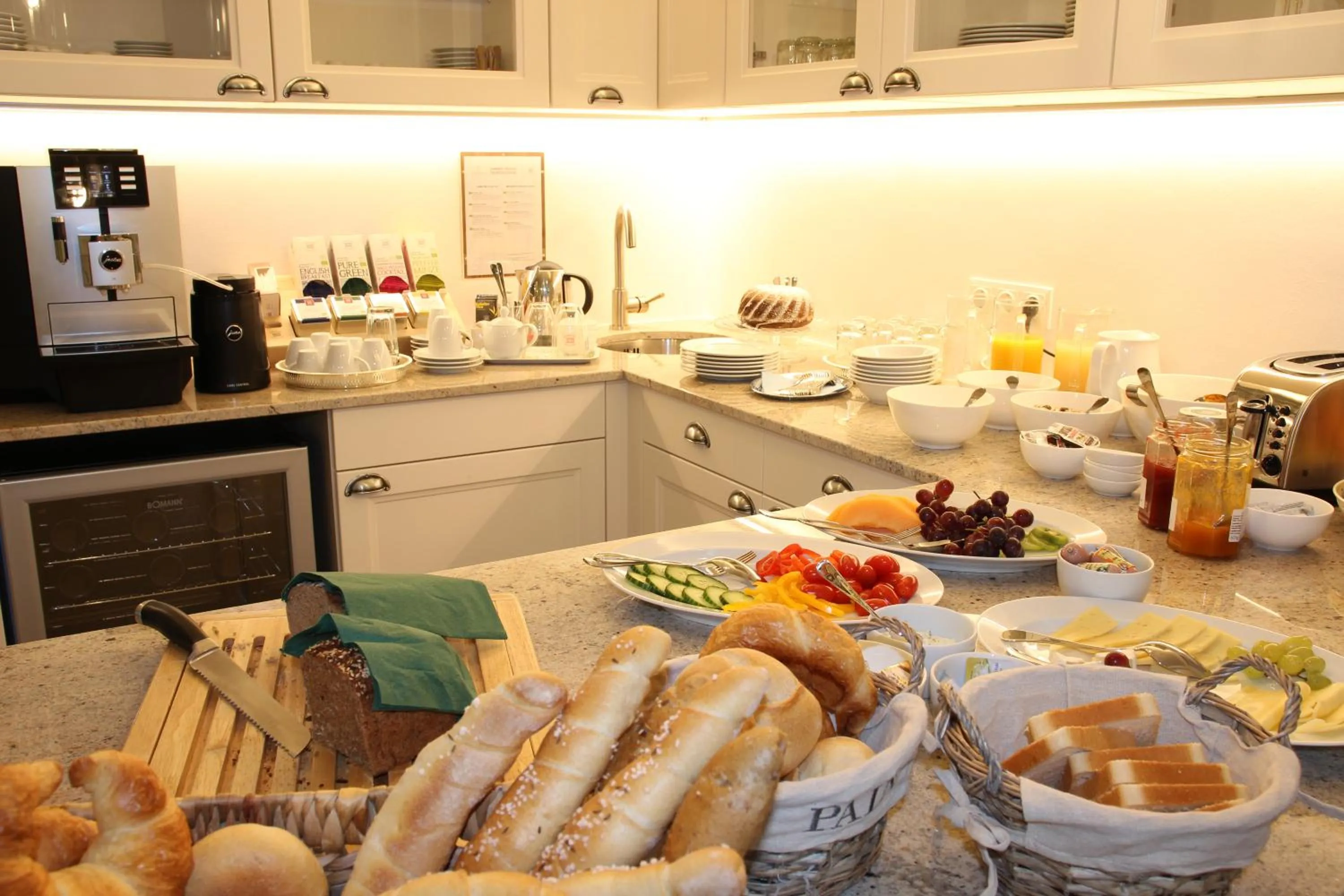 Continental breakfast in The Little Guesthouse