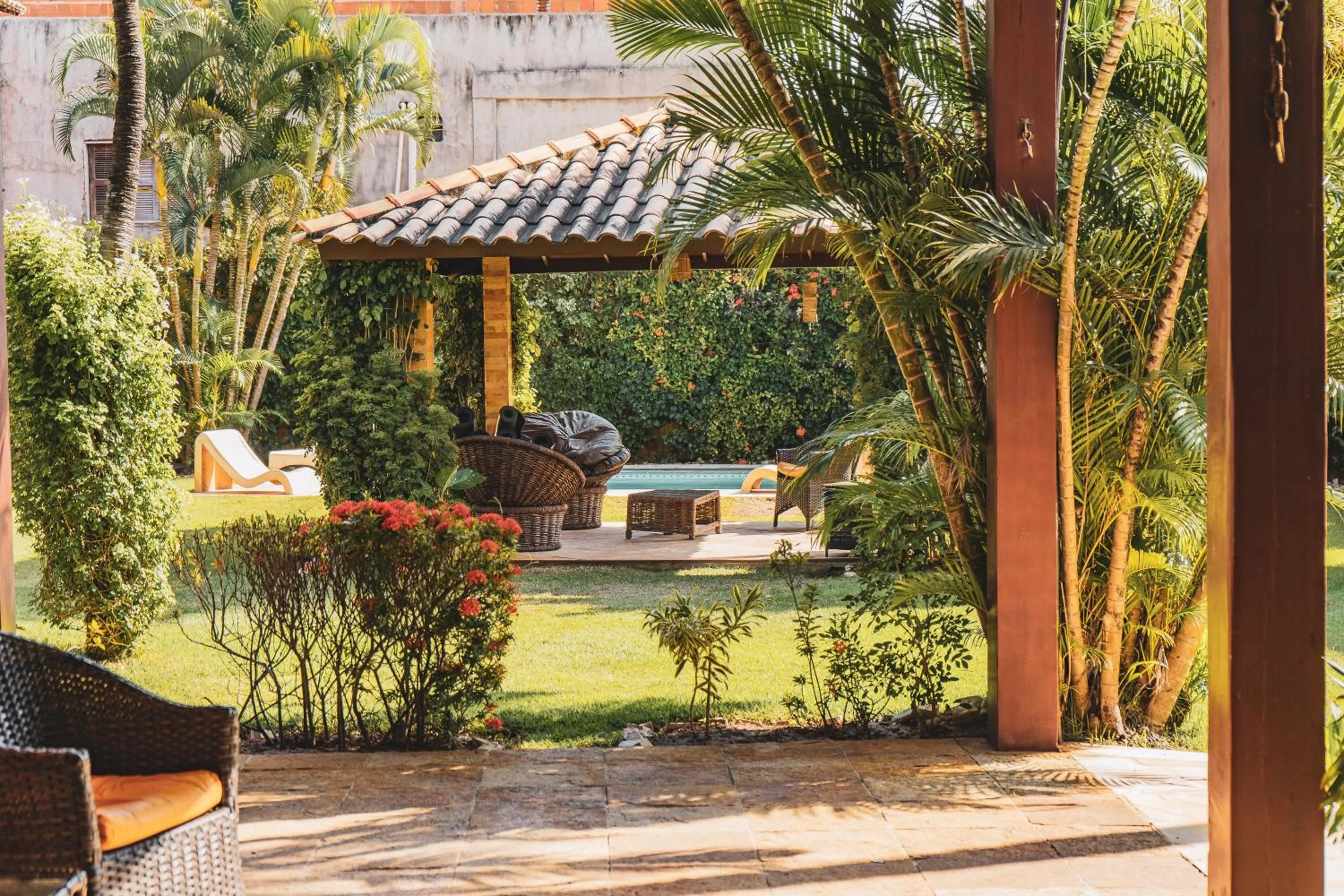 Garden in Pousada Meeting Point & KiteSchool