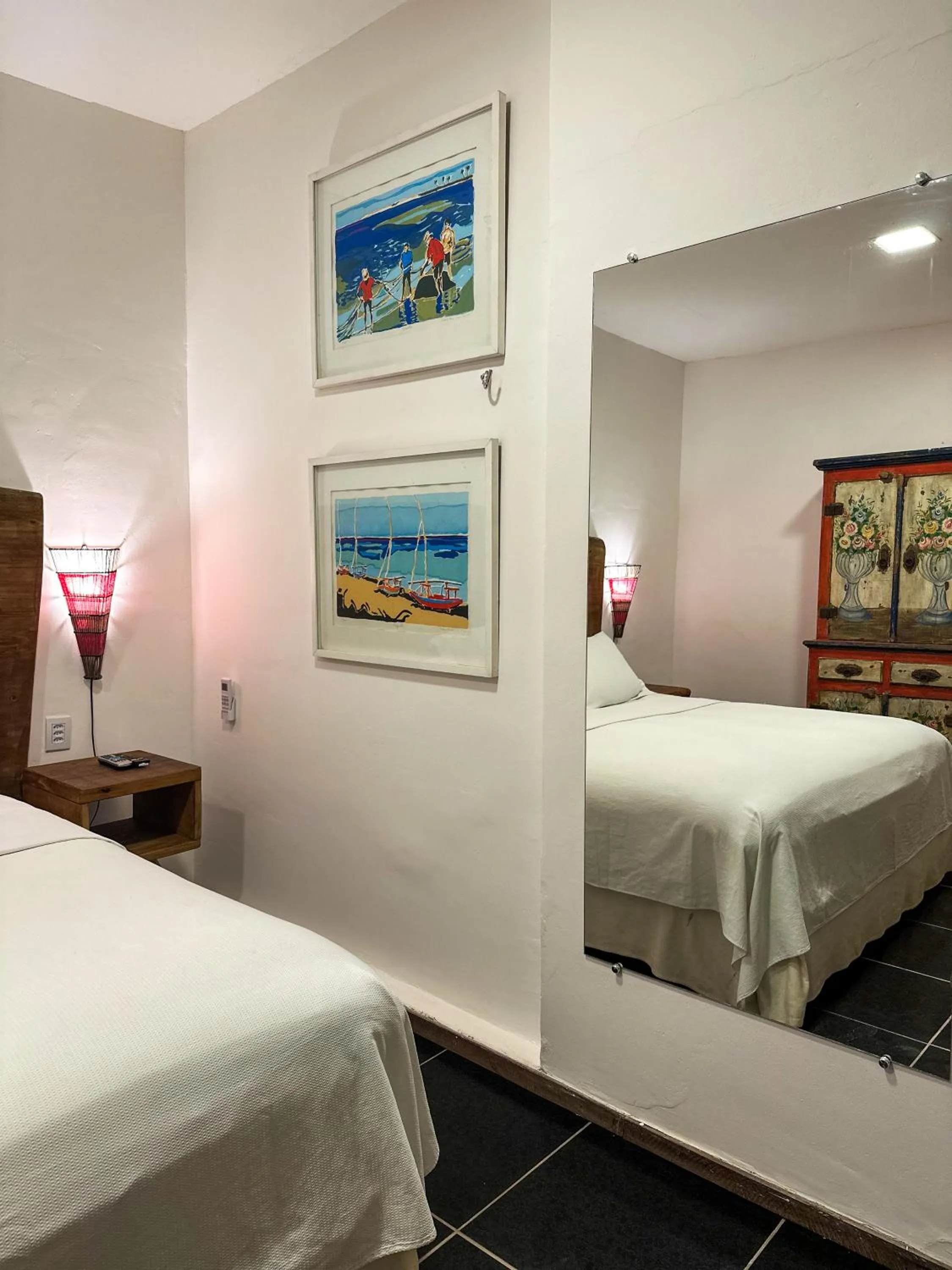 Bed in Pousada Oásis