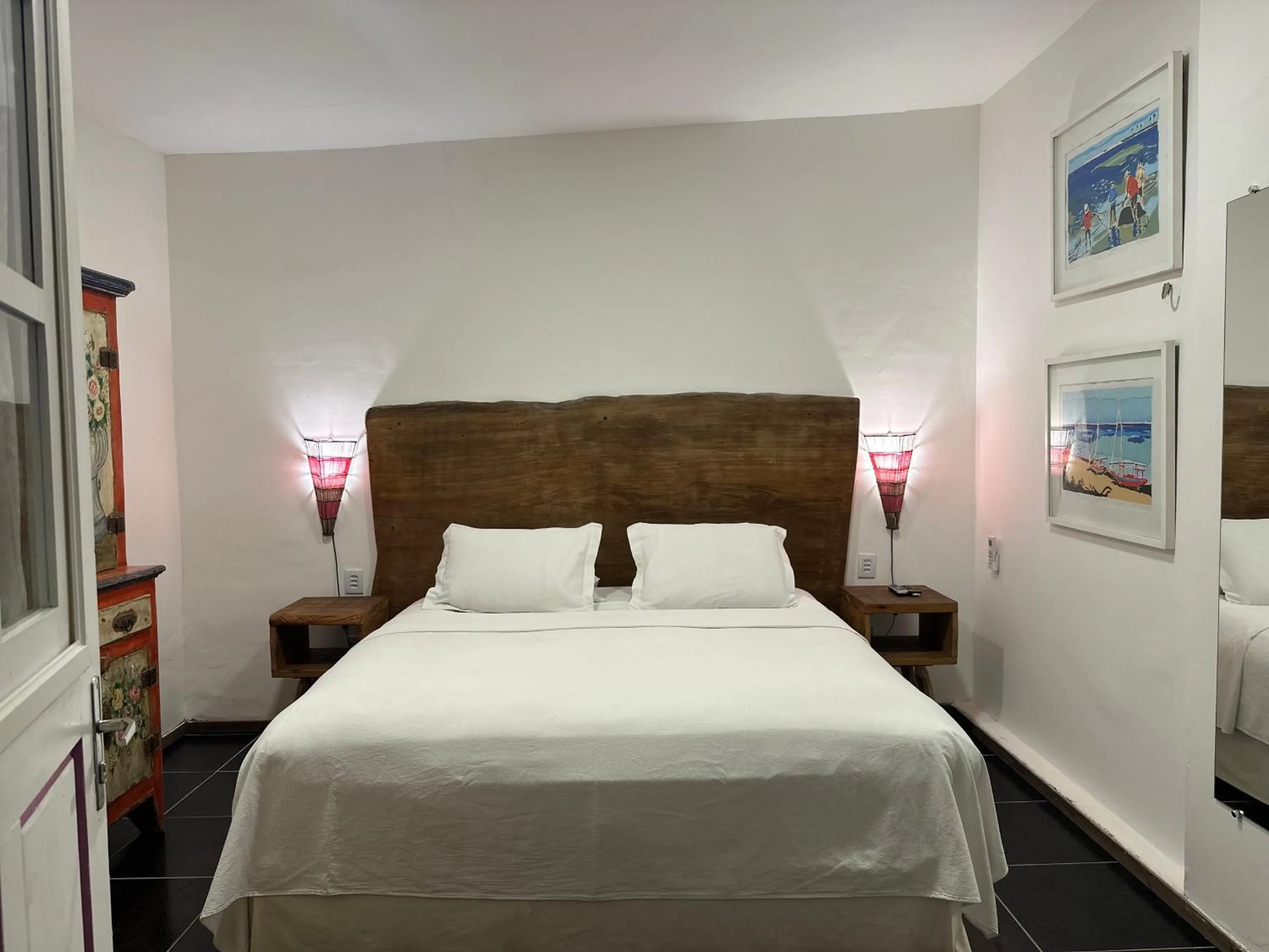 Bed in Pousada Oásis