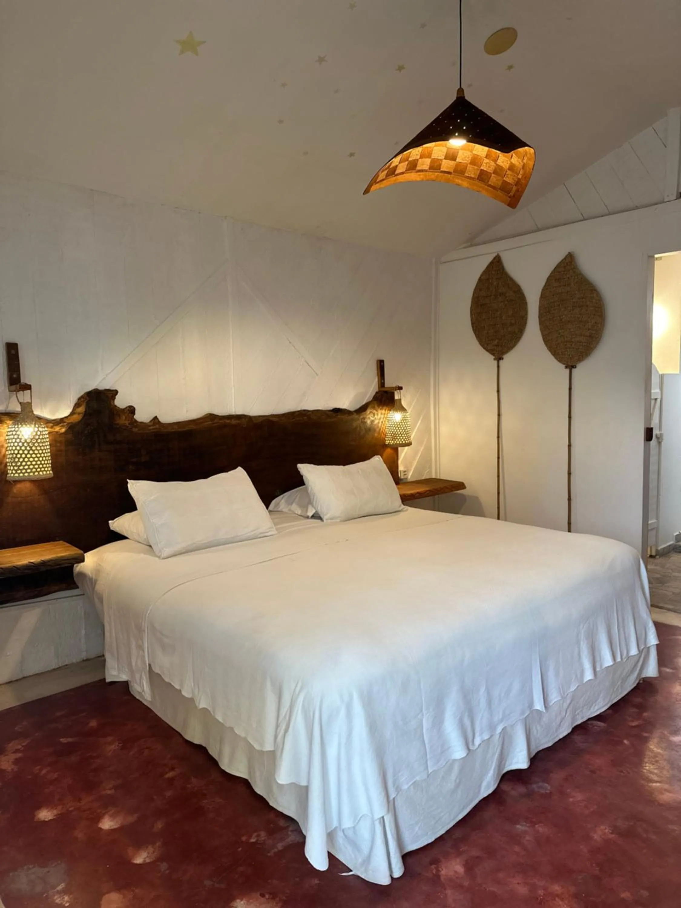 Bed in Pousada Oásis