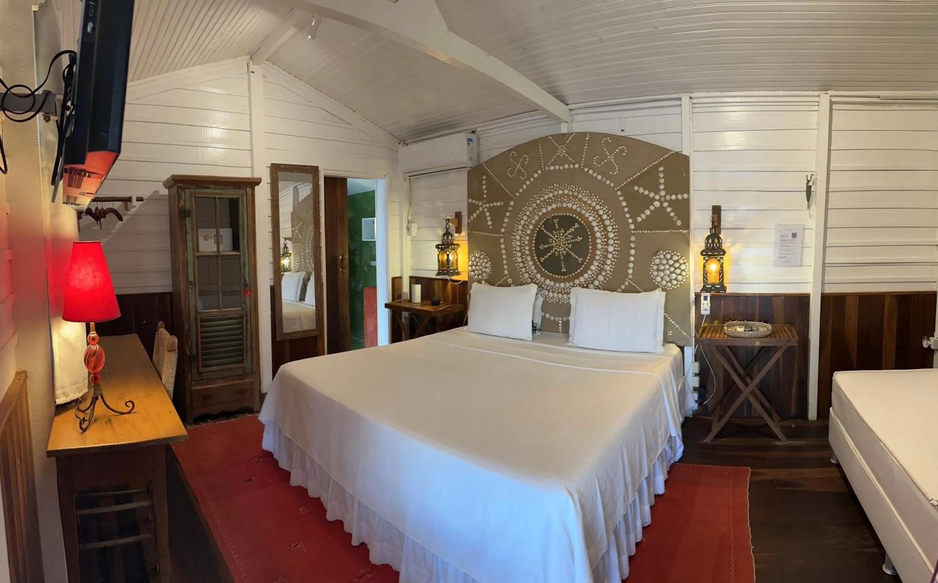 Bed in Pousada Oásis