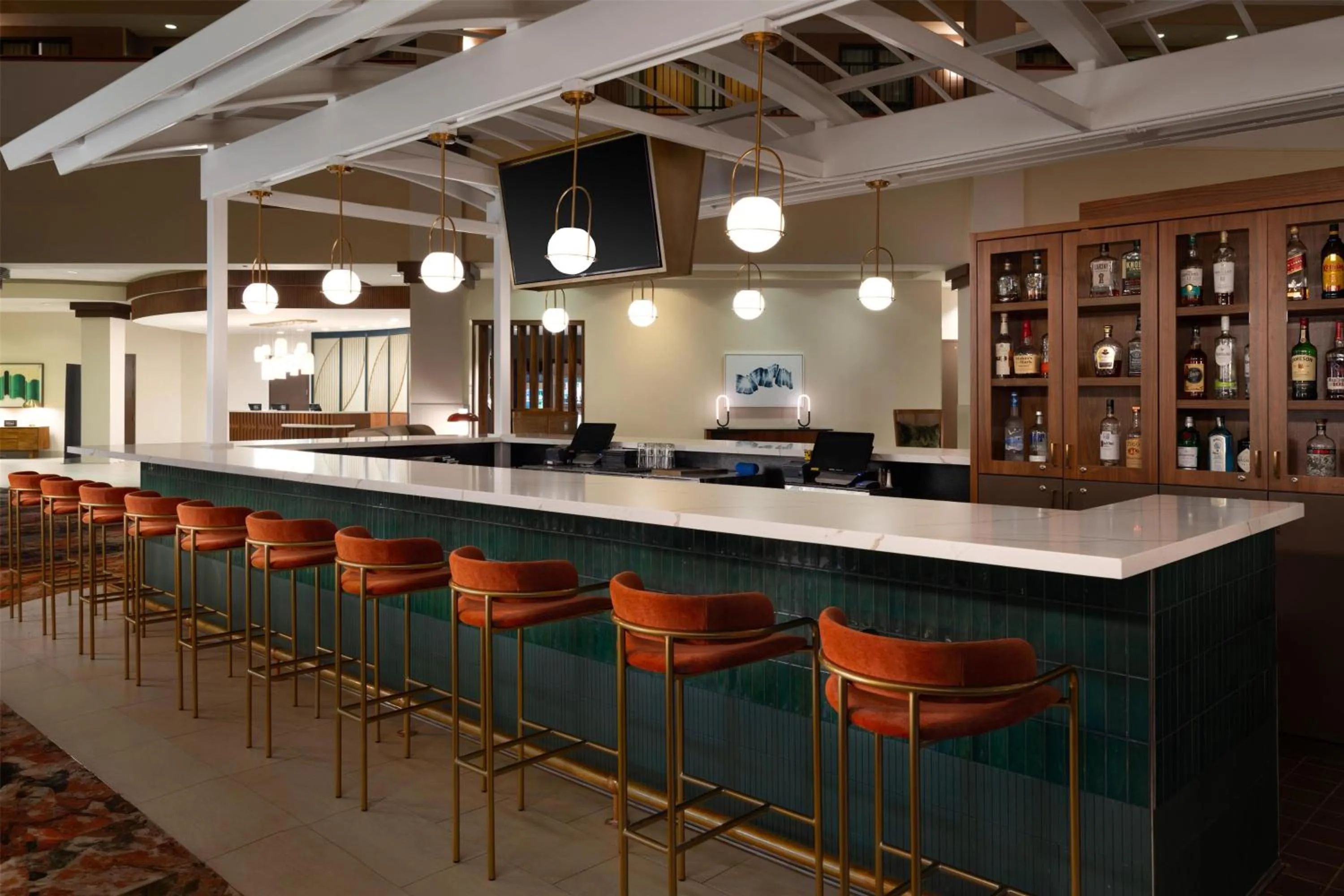 Lounge or bar in Embassy Suites North Charleston Airport Hotel Convention