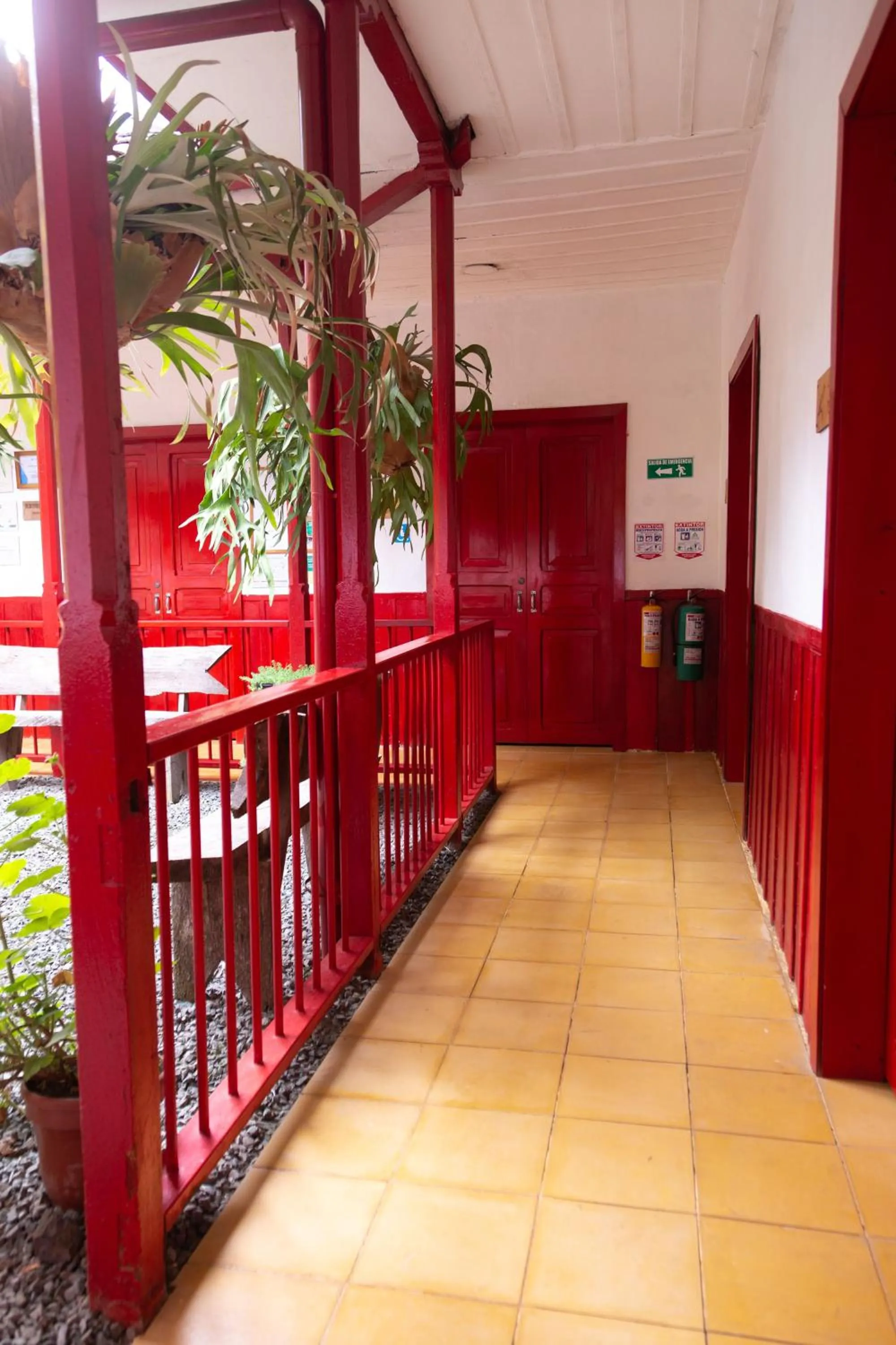 Inner courtyard view in Lodge Paraíso Verde