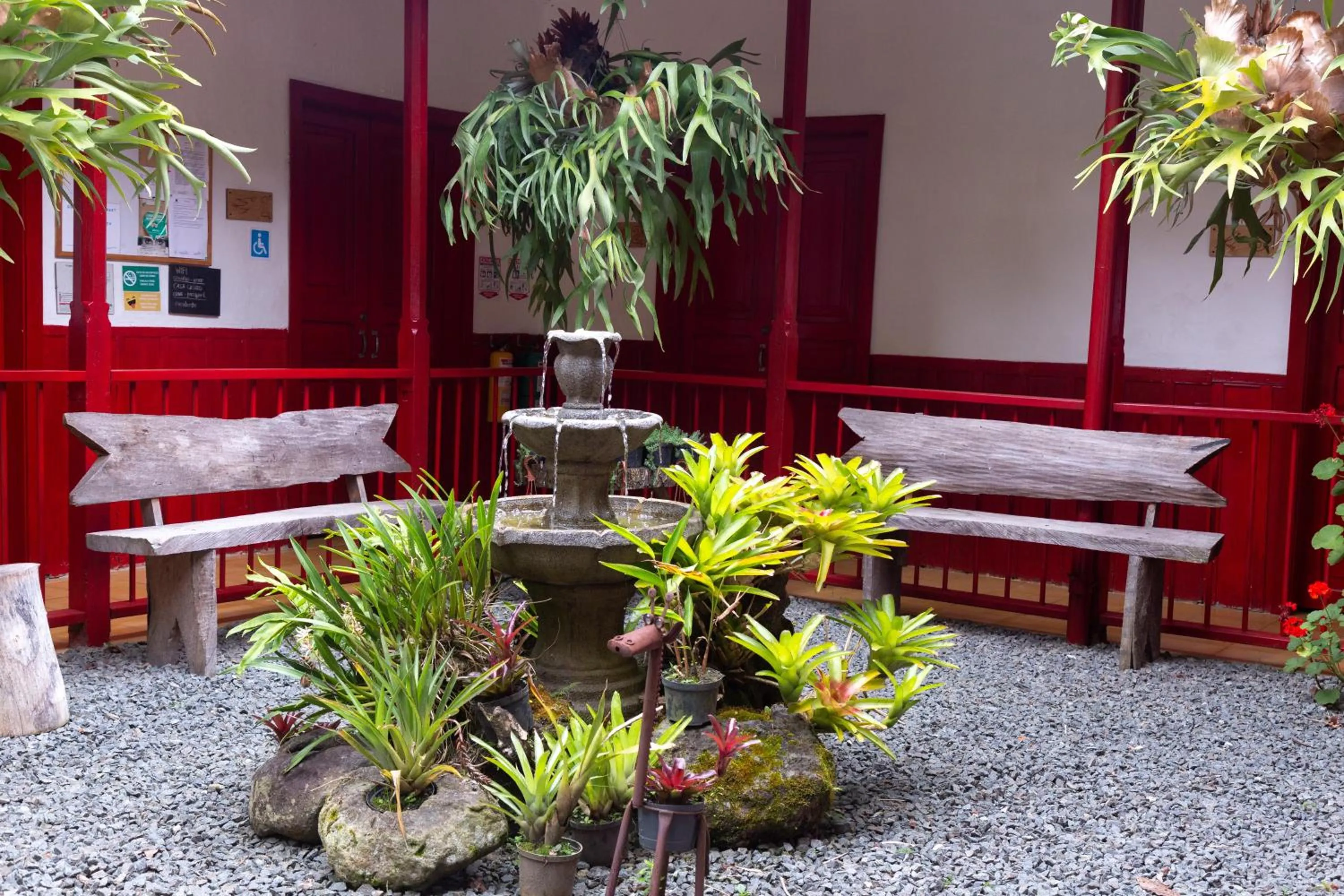 Inner courtyard view in Lodge Paraíso Verde