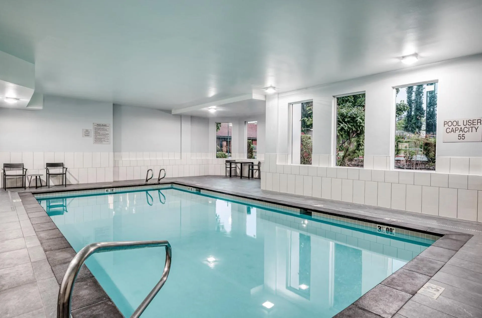 Pool view in Holiday Inn Express Federal Way - Seattle South by IHG