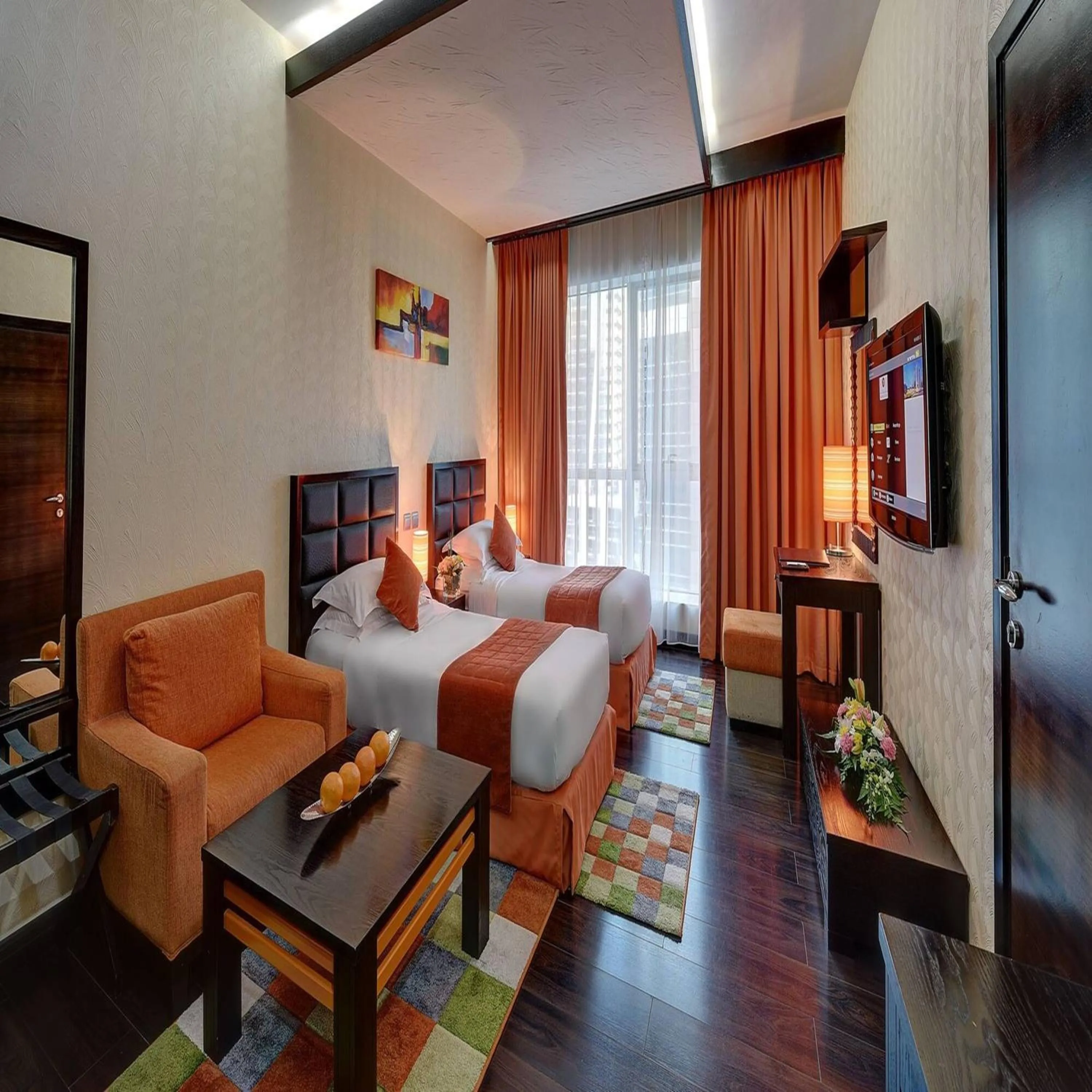 TV and multimedia, Bed in Sunday Marina View Hotel Apartments