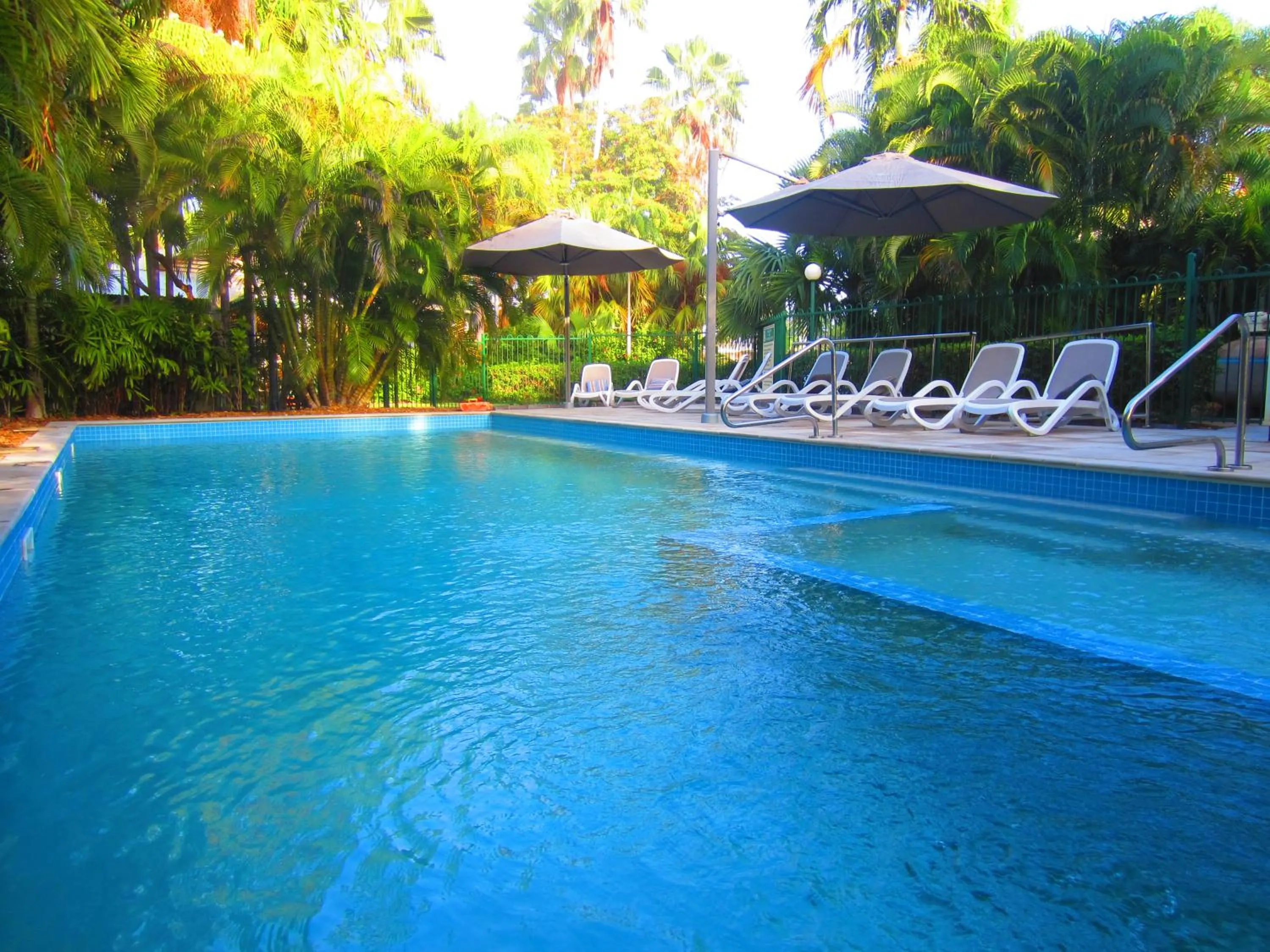 Swimming pool in Cocos Beach Bungalows