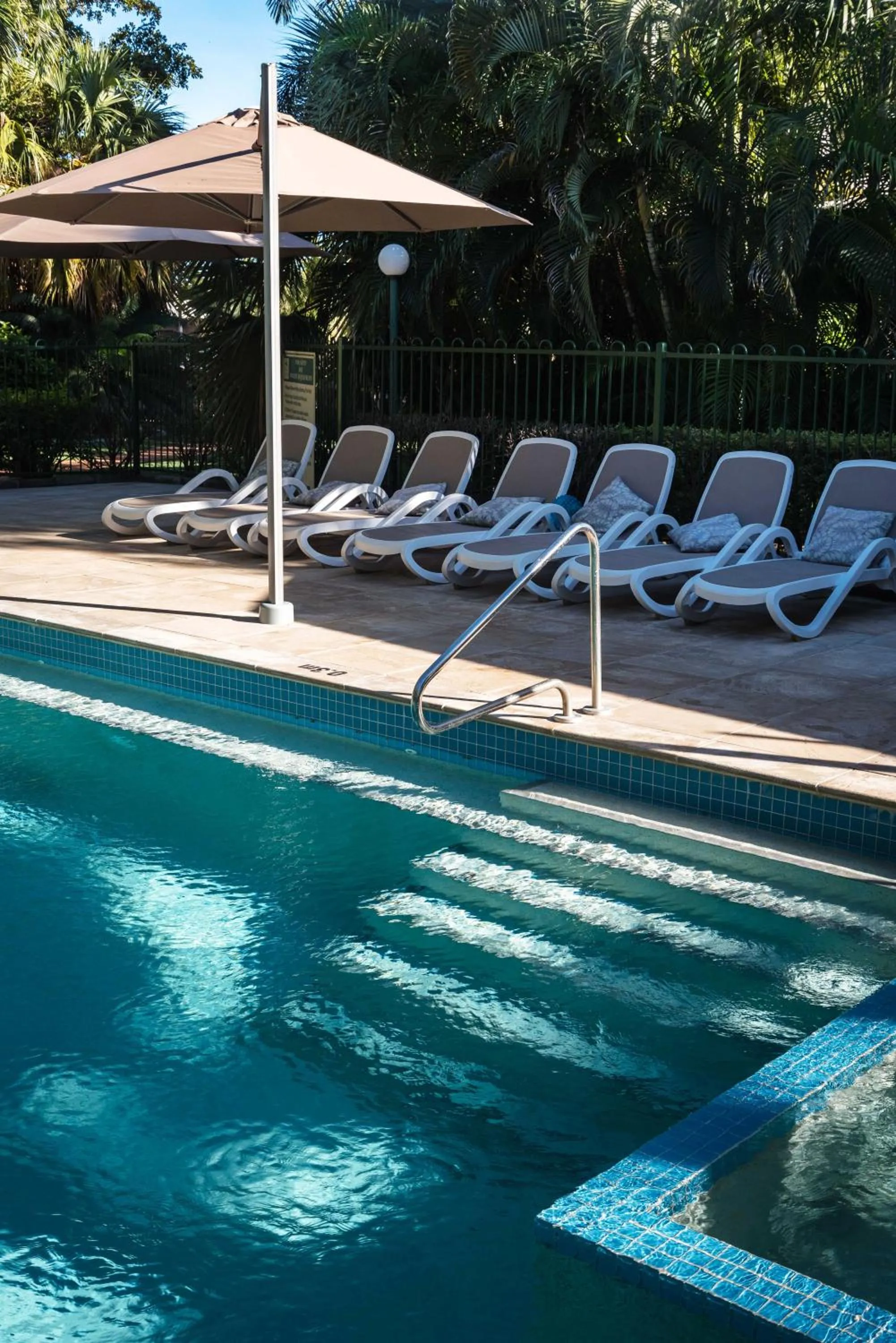 Swimming pool in Cocos Beach Bungalows