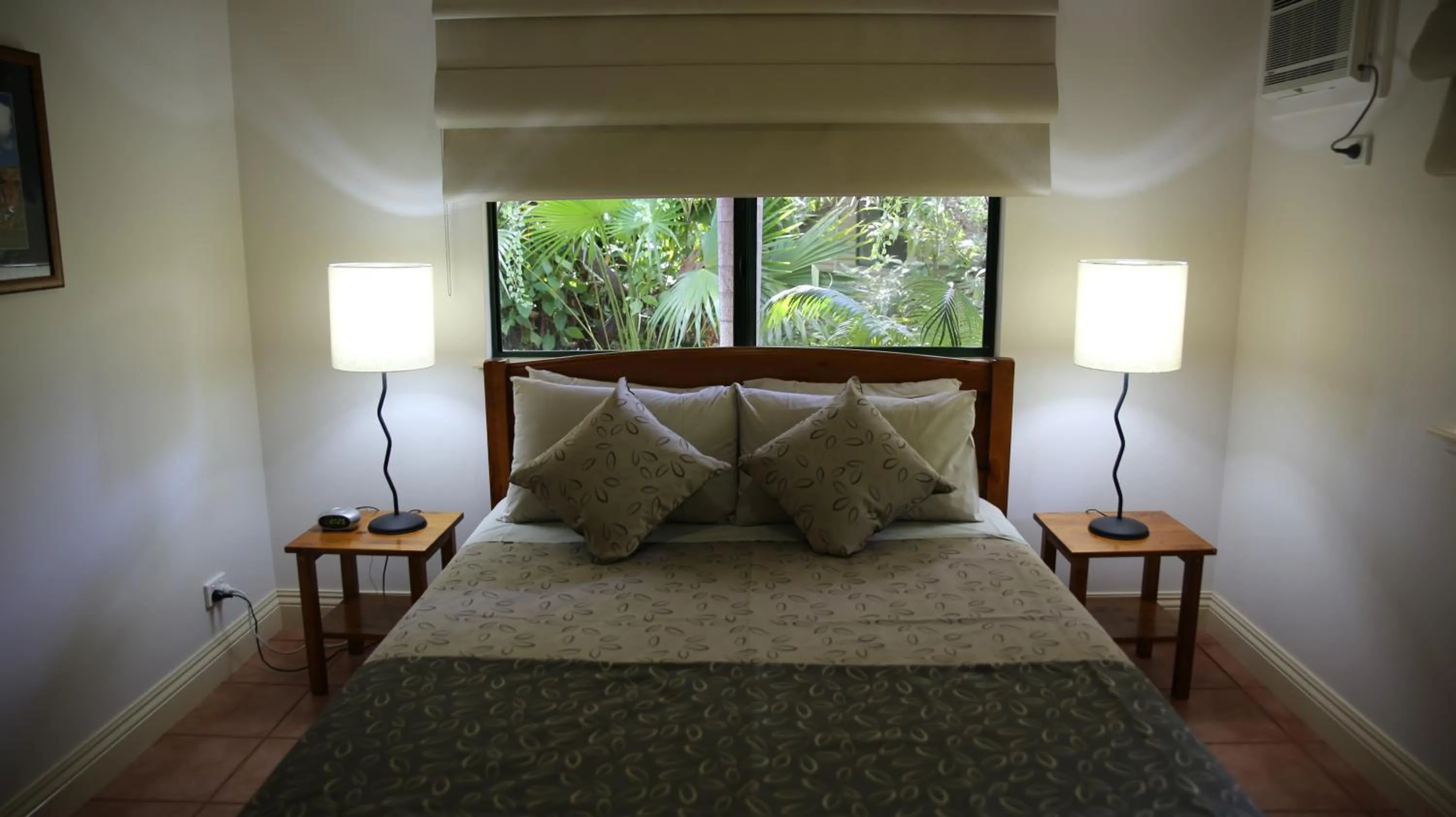 Bed in Cocos Beach Bungalows