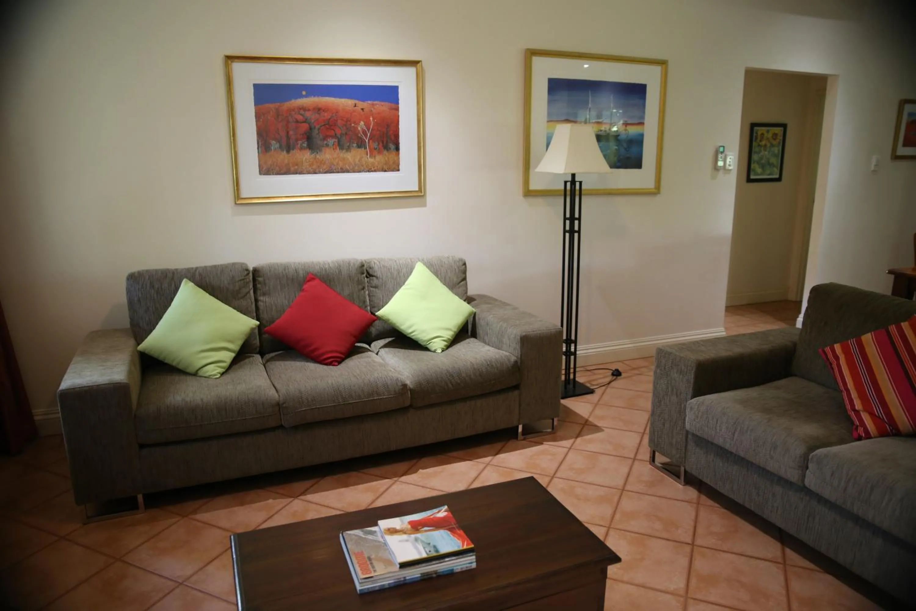 Living room in Cocos Beach Bungalows