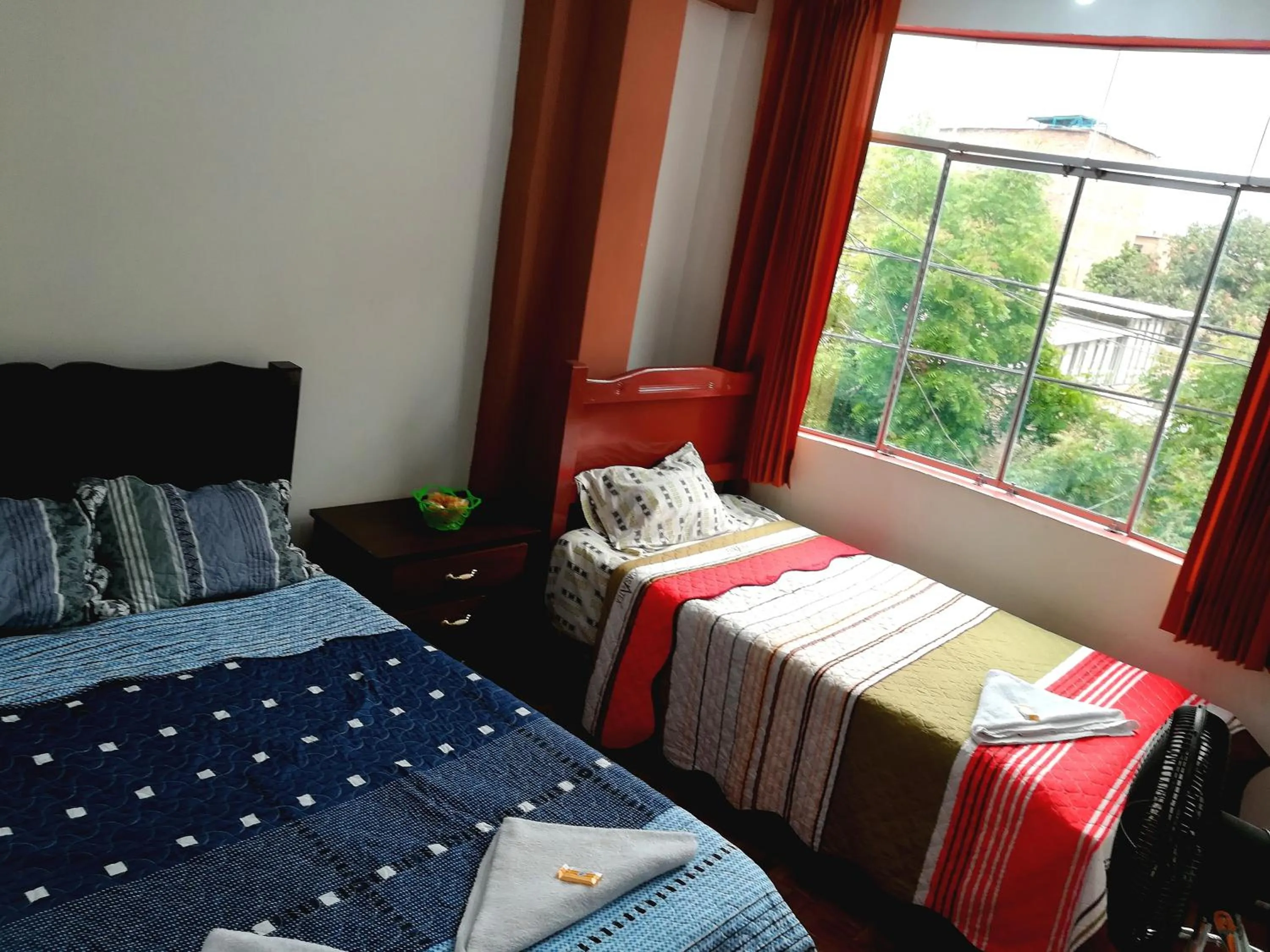 Bed in Hospedaje Central Piura