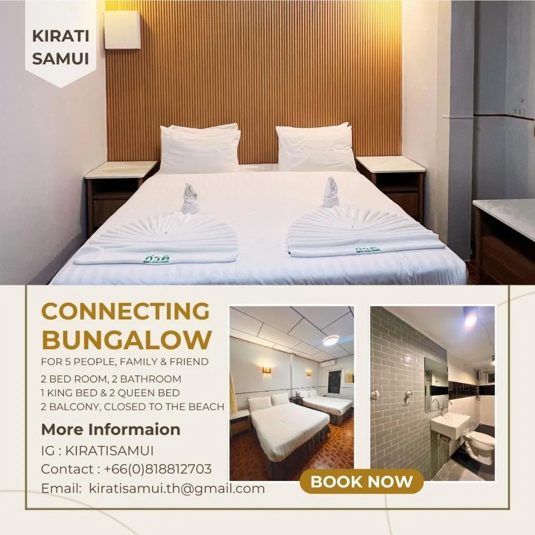 Bed in Kirati Beach Resort