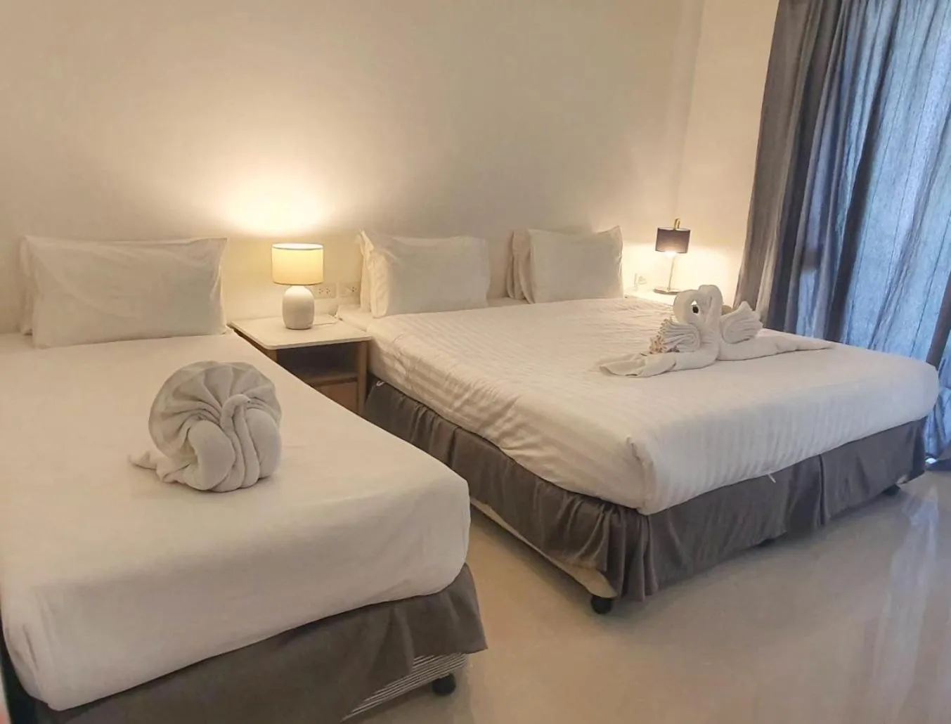 Bed in Kirati Beach Resort