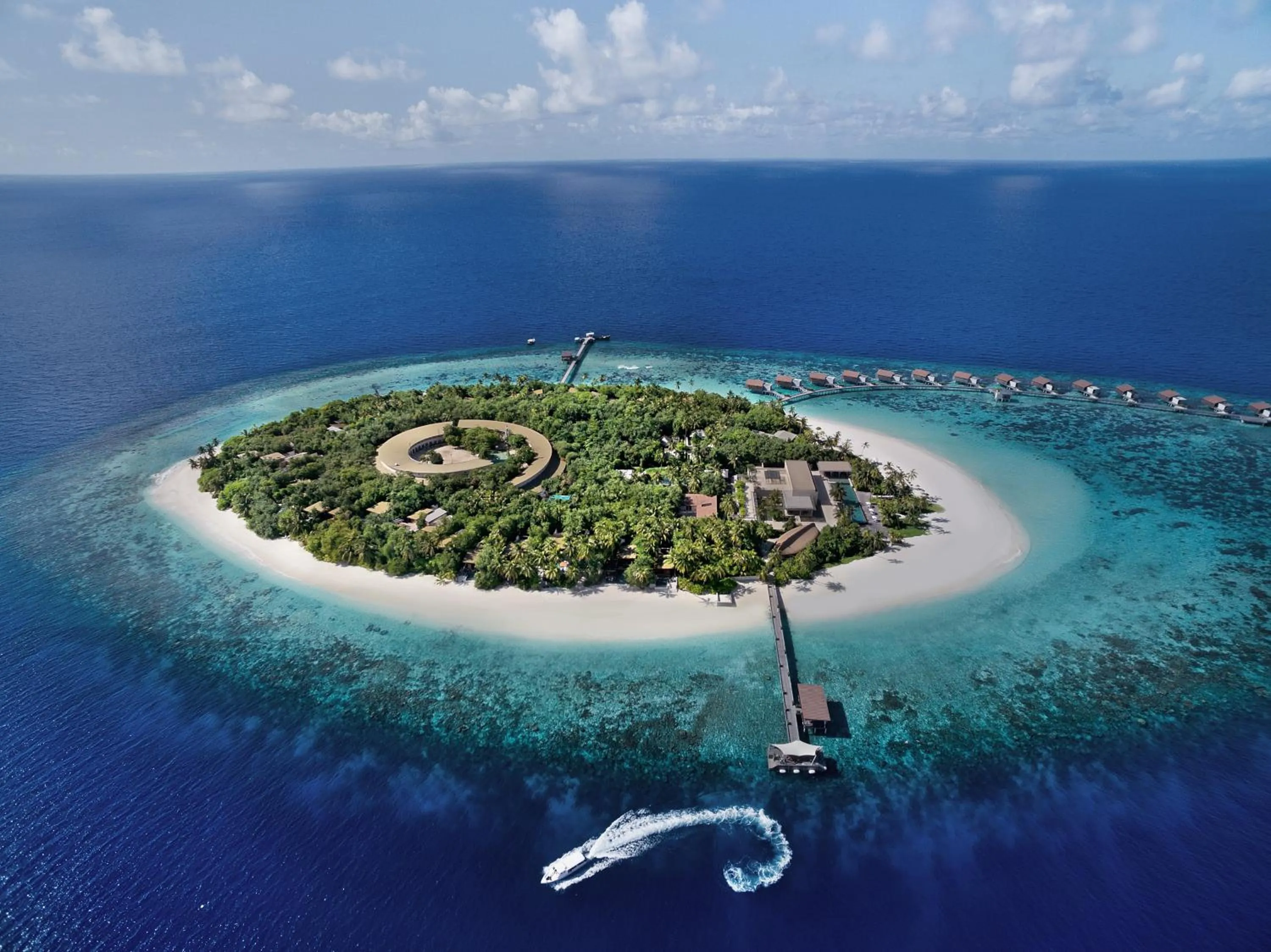 Bird's eye view in Park Hyatt Maldives Hadahaa