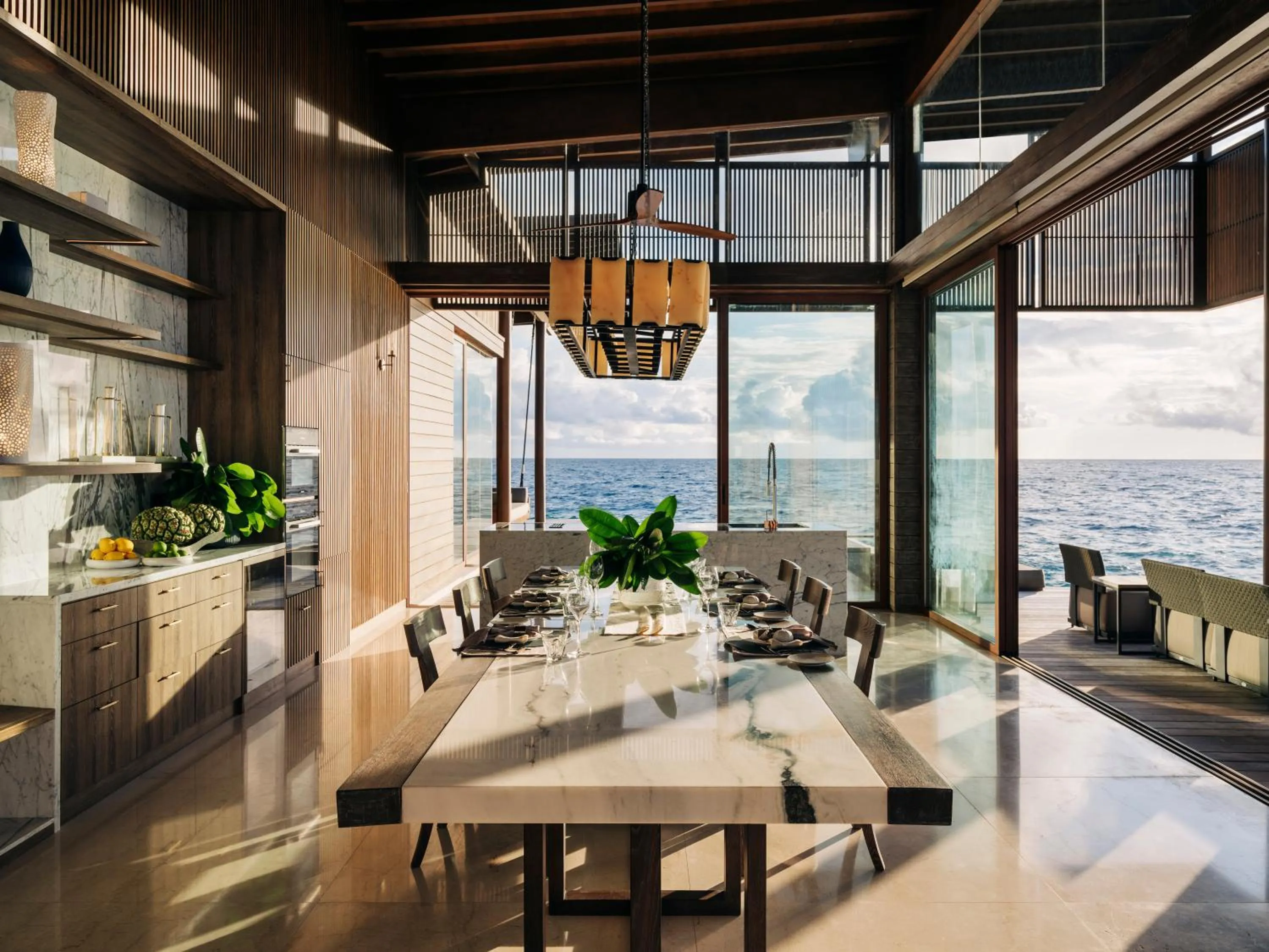 Dining area in Park Hyatt Maldives Hadahaa