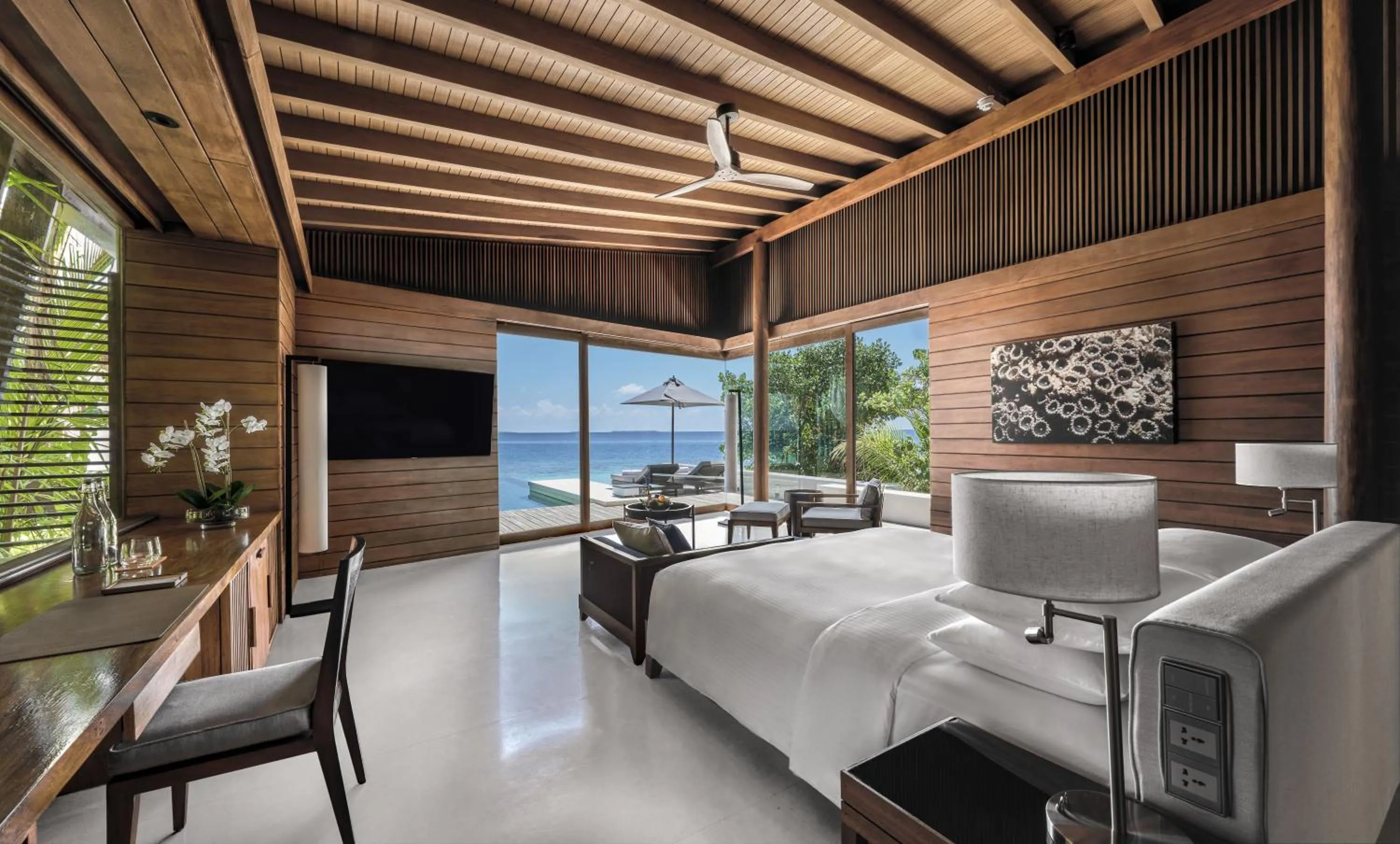Bedroom in Park Hyatt Maldives Hadahaa