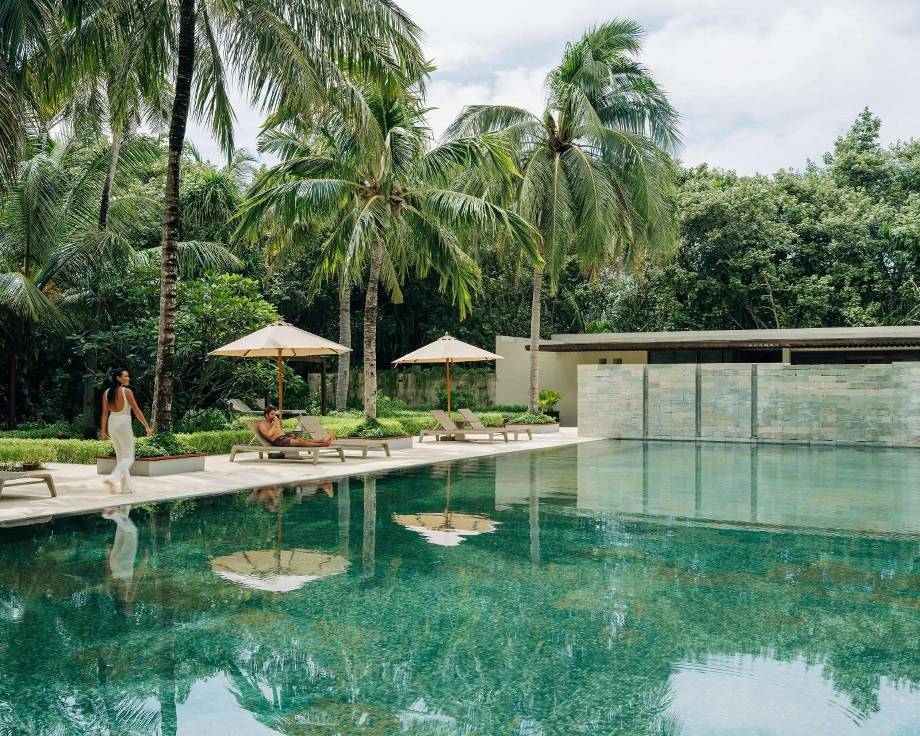 Swimming pool in Park Hyatt Maldives Hadahaa Swimming pool in Park Hyatt Maldives Hadahaa