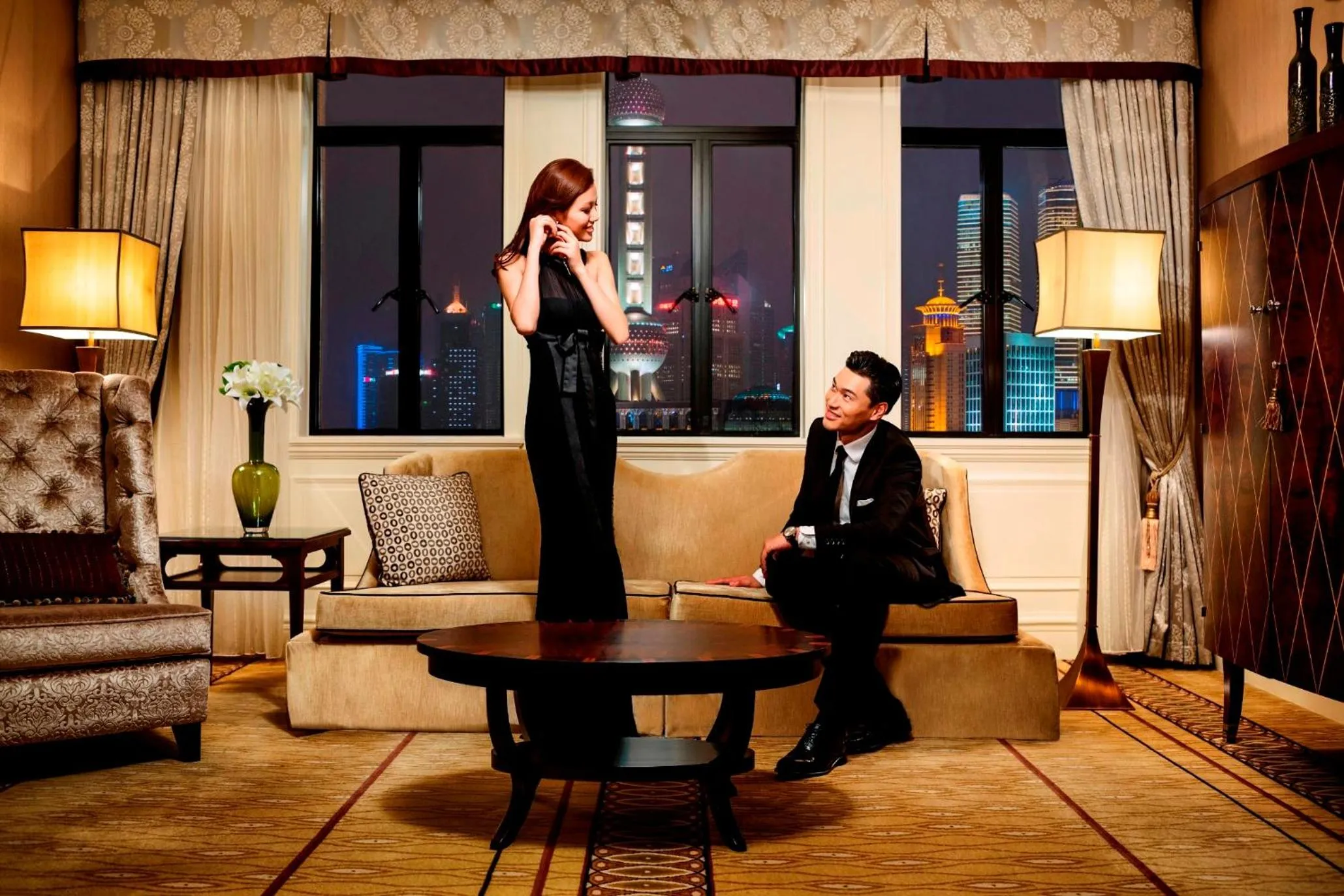 Living room in Fairmont Peace Hotel on the Bund