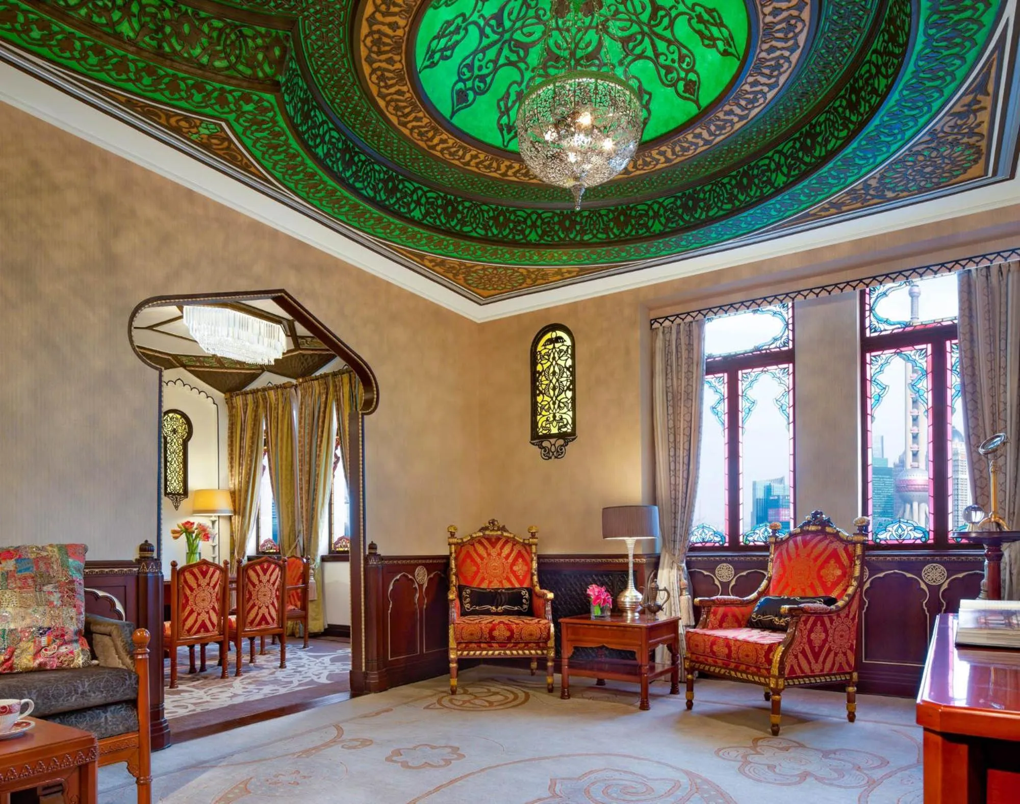 Living room in Fairmont Peace Hotel on the Bund