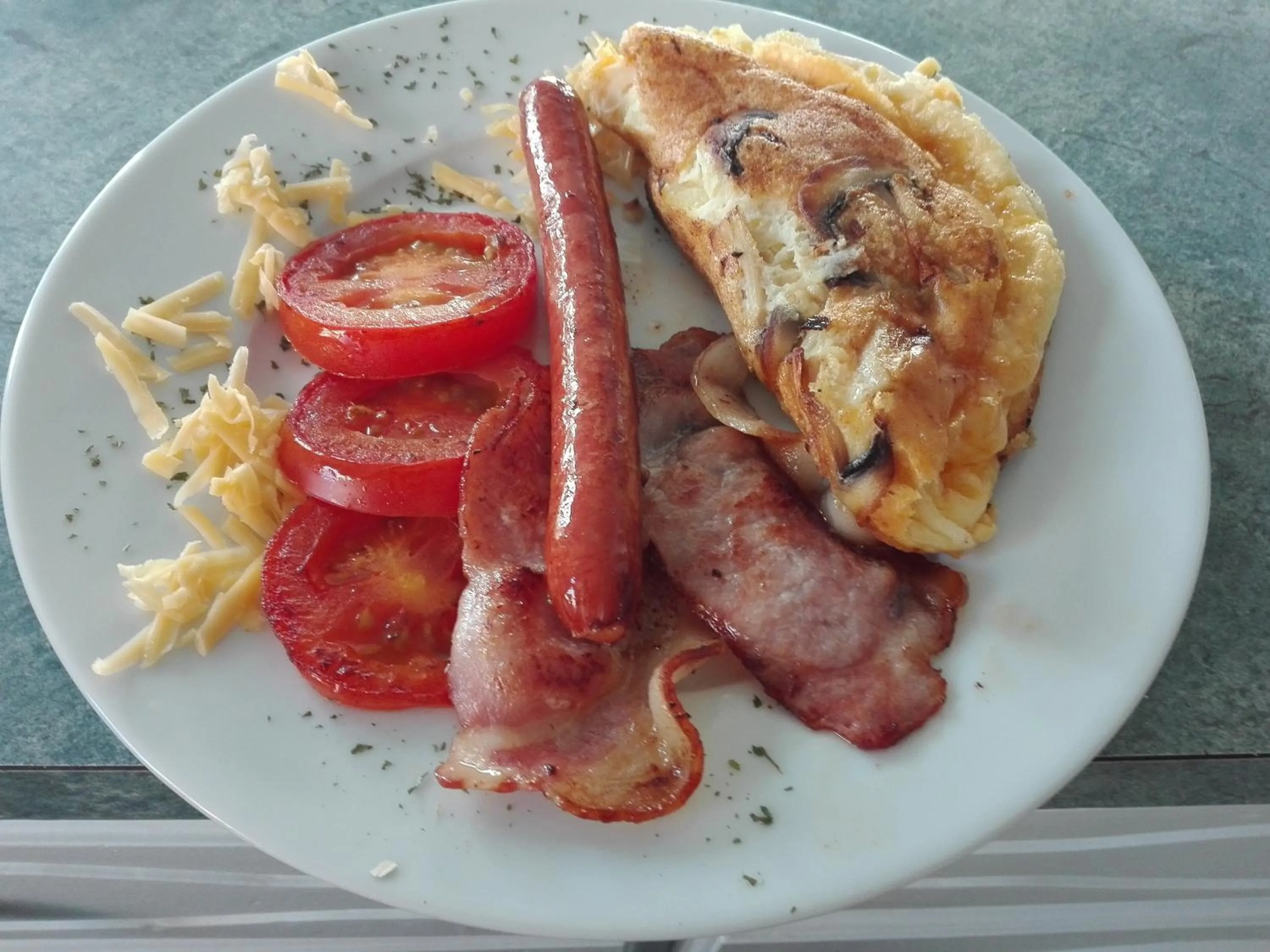 Breakfast in A1 Kynaston Guest House bed and breakfast or self catering