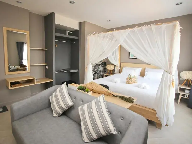 Bed in Bunprasop Garden Hotel Bed in Bunprasop Garden Hotel