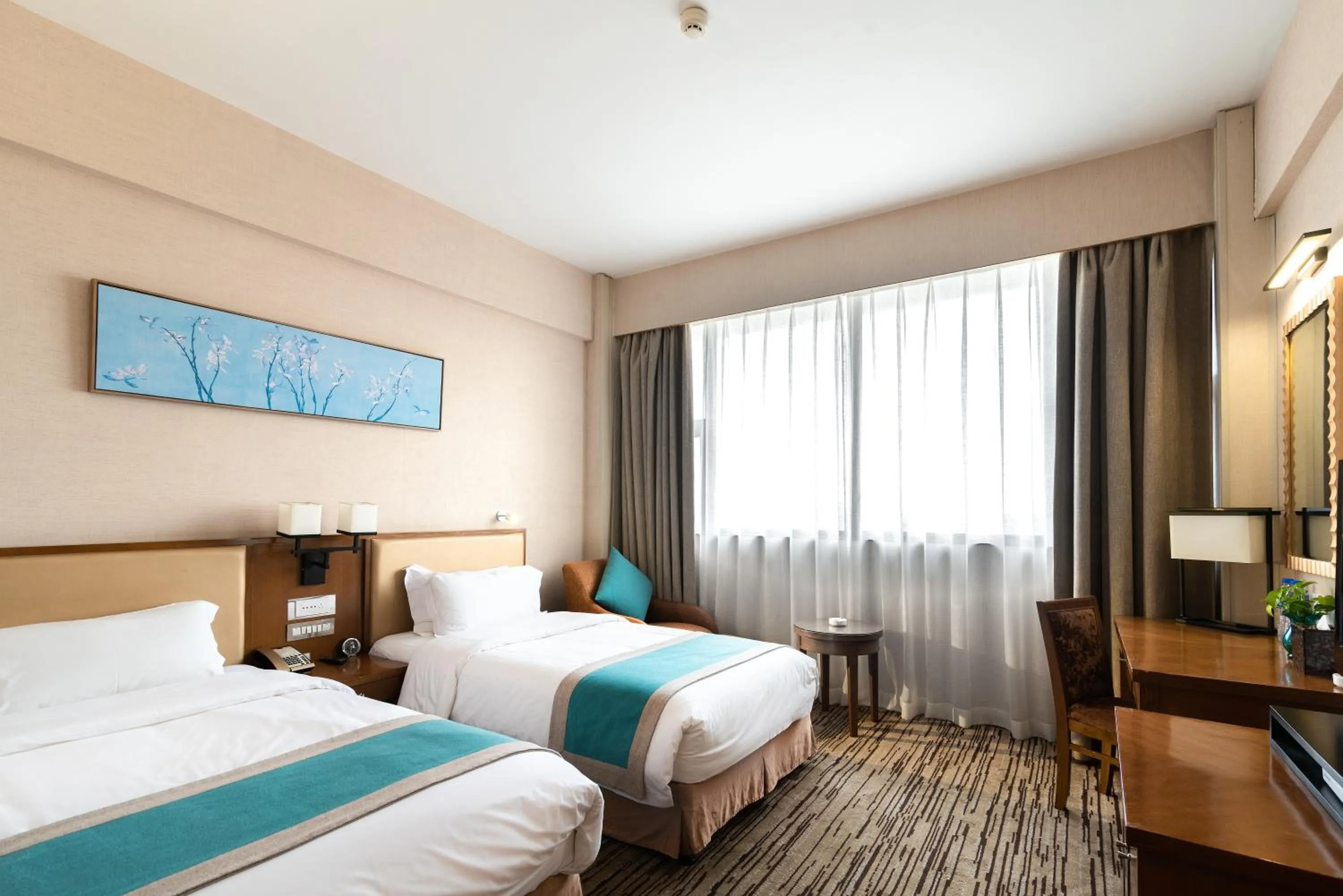 Bedroom, Bed in Jinling Mansion Nanjing