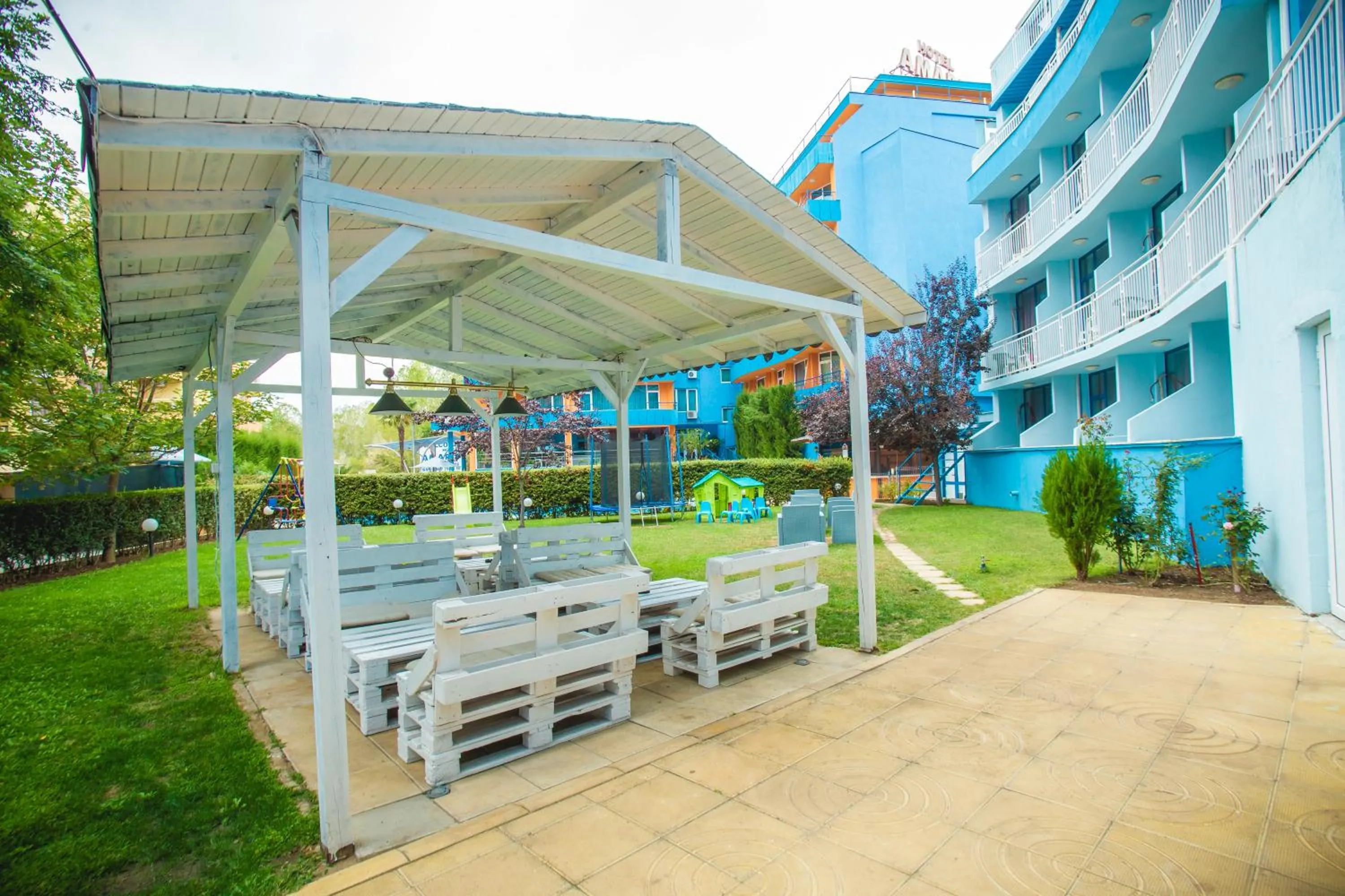 Patio in Hotel Bohemi