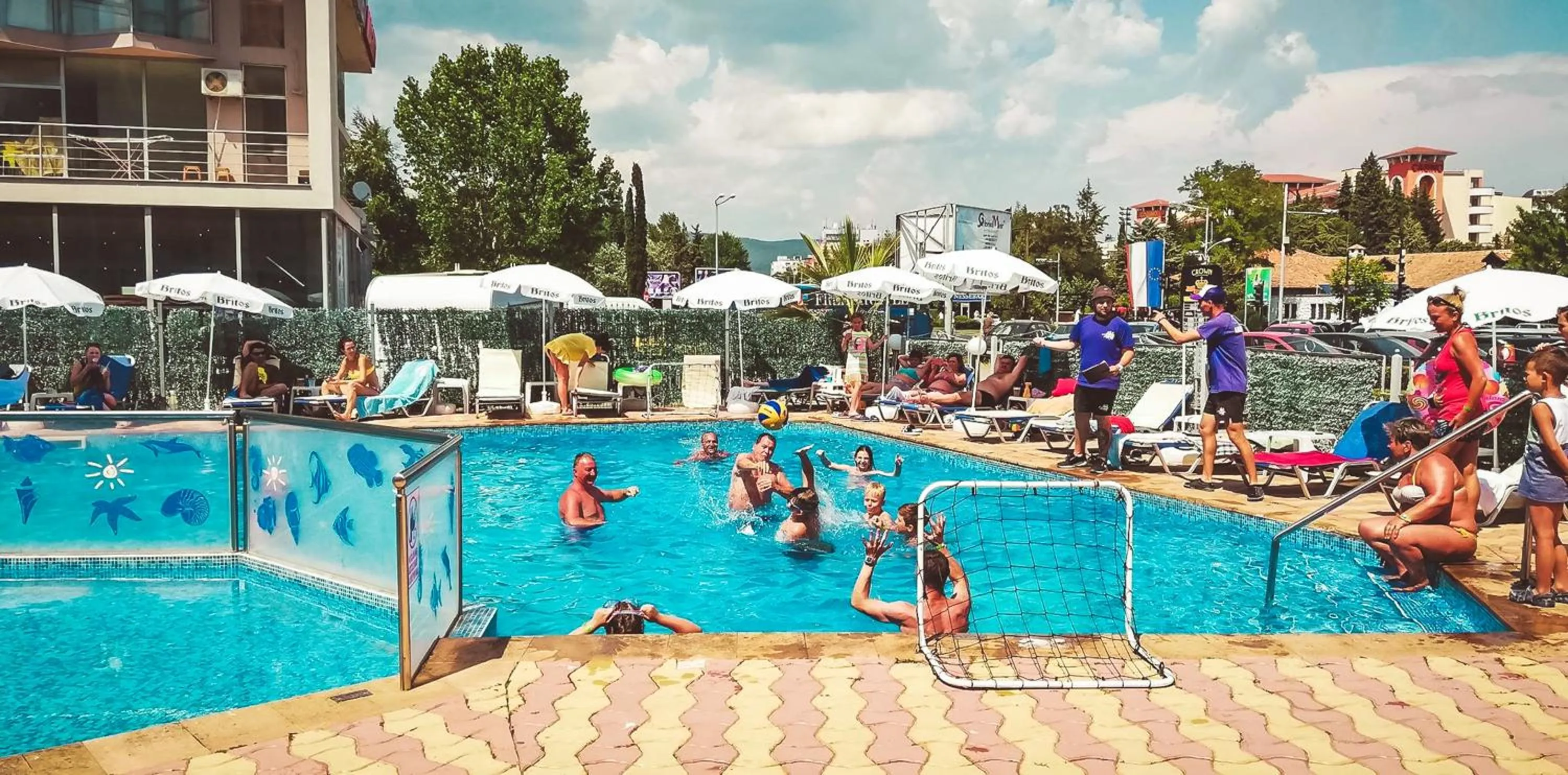 Pool view in Hotel Bohemi