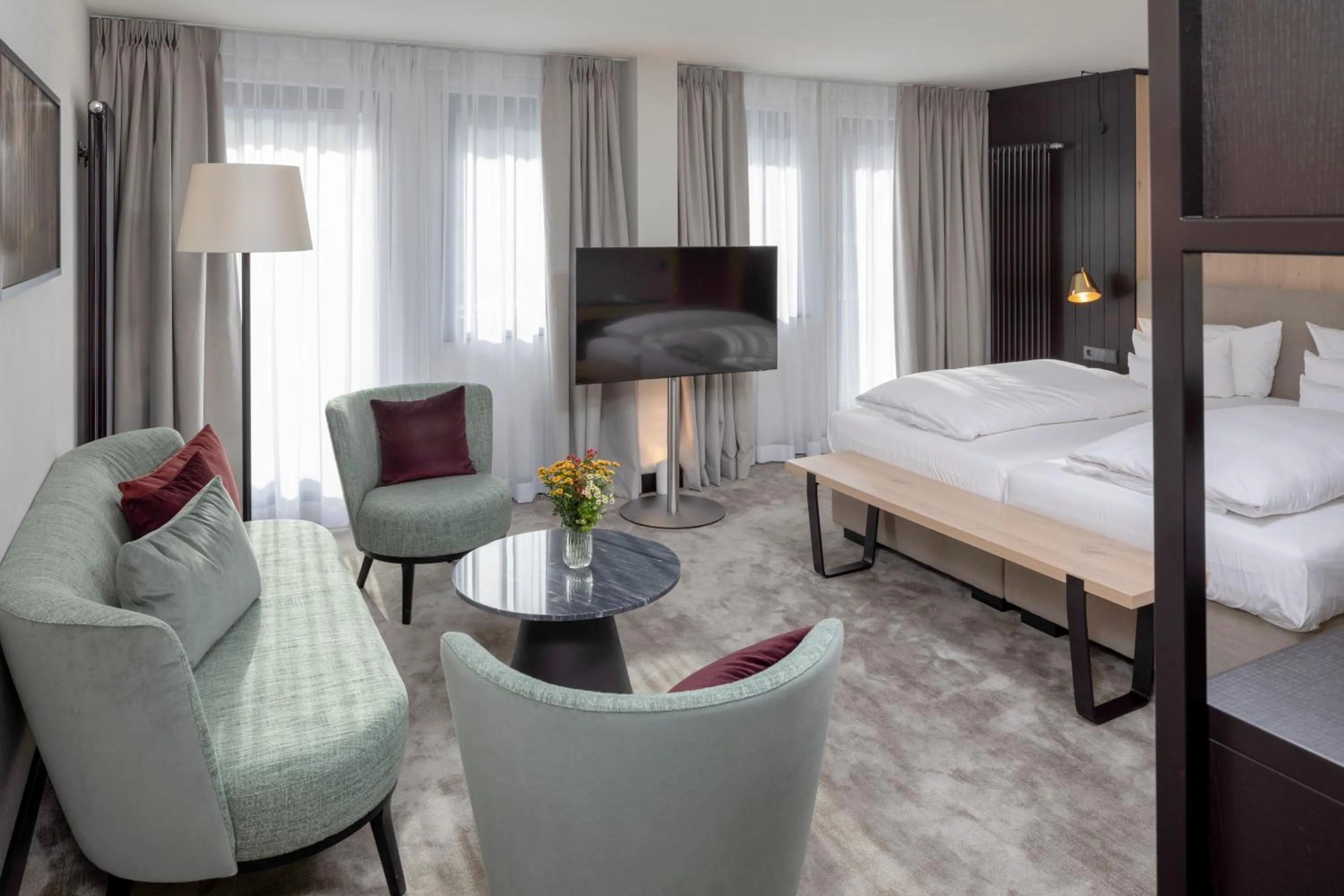 Seating area, Bed in Wellness & Genuss Resort - Engel Obertal